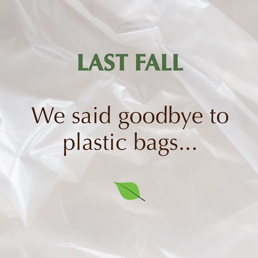 Last FALL we said goodbye to plastic bags... This Fall 2022 we will be saying goodbye to paper bags, we will be going paper bag FREE!🙌🌿
⠀⠀⠀⠀⠀⠀⠀⠀⠀
We are so excited!! 
⠀⠀⠀⠀⠀⠀⠀⠀⠀
Bring your own bag or choose one of our reusable bag options for a nomi