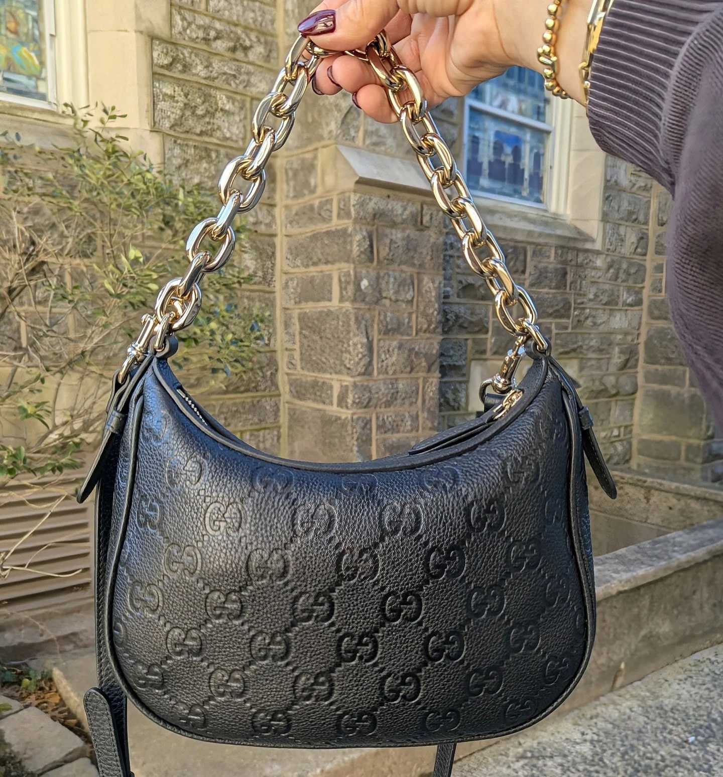 Give the gift of Gucci🖤🎁 scoop up this stunning designer shoulder bag from @greenestreetprinceton 

$2,800.95
✅Authenticated via Entrupy 

Call or email us for inquiries 
📞609-924-1997
📧Princeton@greenestreet.com