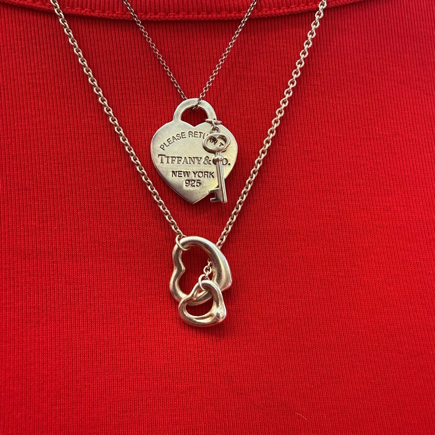 Need a last minute Valentine&rsquo;s Day gift?💖 Scoop up this gorgeous Tiffany &amp; Co necklace from @greenestreetprinceton

$375.95 heart &amp; key necklace 
$350.95 double heart necklace 

Call or email us for inquiries!
📞609-924-1997
📧princeto