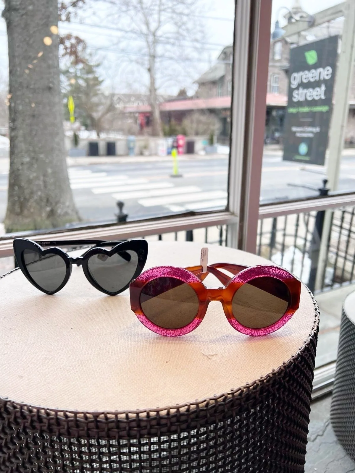 Make a statement with these designer sunnies! Available at @greenestreetlambertvillenj😎

&bull; Gucci pink sunglasses $221.95
&bull;&nbsp;Saint Laurent black $241.95

Call or email us for inquiries!
📞609-460-4523
📧lambertville@greenestreet.com