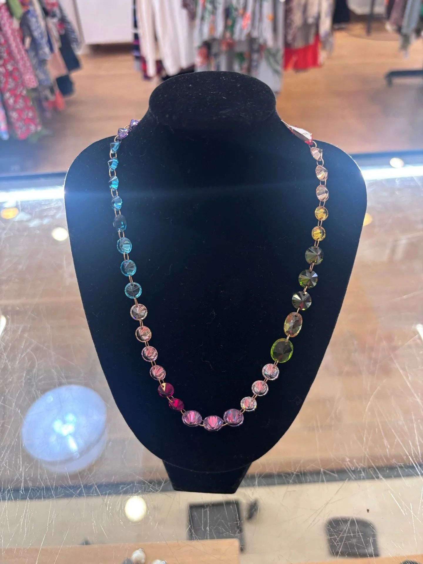 Add a little sparkle to your look with this serafina rainbow crystal necklace!✨Available at @greenestreetchestnuthill

$29.95

Call or email us for inquiries!
267-331-6725
chestnuthill@greenestreet.com