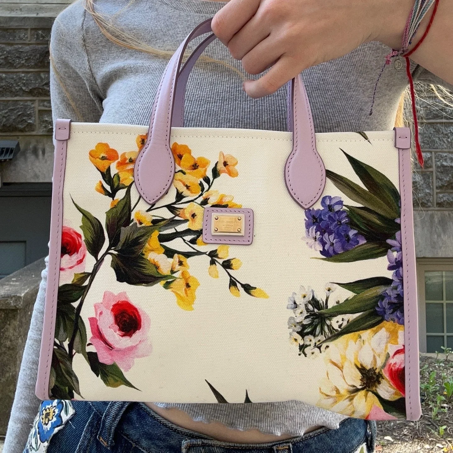 This floral beauty is a must-have! Available at @greenestreetprinceton

D&amp;G Bambino floral cloth bag
$300.95

Email us for inquiries!
📧princeton@greenestreet.com