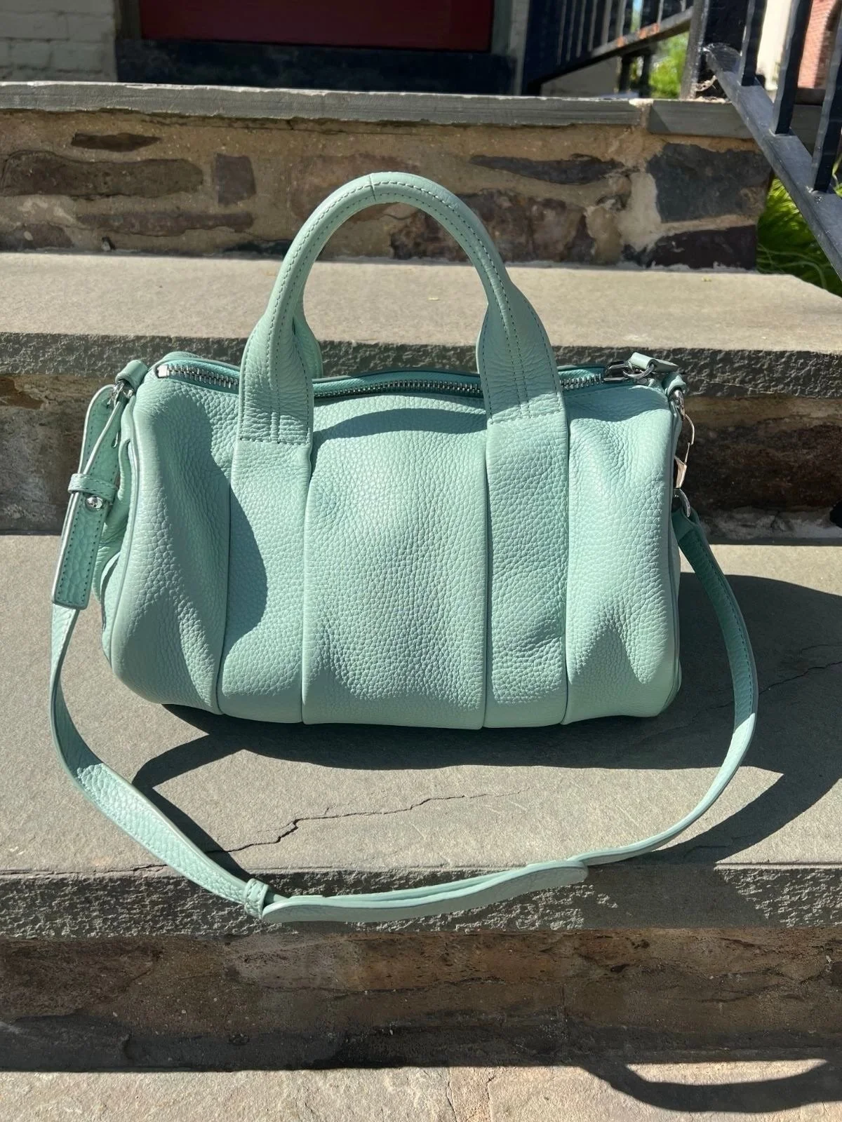 We&rsquo;re loving this gorgeous Alexander Wang leather rockie stachel bag! Available at @greenestreetlambertvillenj

$475.95

Email us for inquiries!
📧lambertville@greenestreet.com