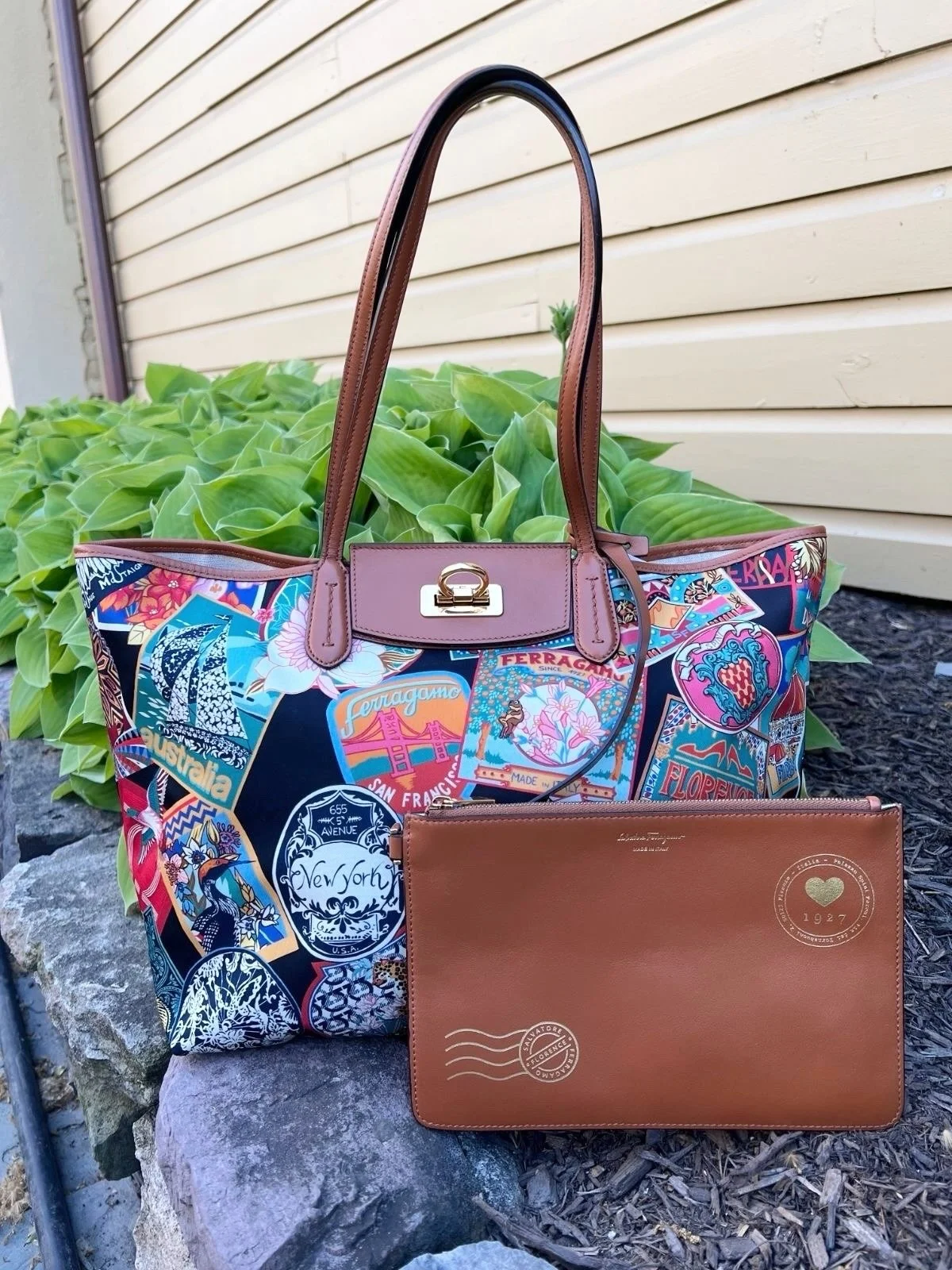 We&rsquo;re loving this Ferragamo nylon bag, new in at @greenestreetlambertvillenj😍

$550.95
✅Authenticated via Entrupy 

Email us for inquiries!
📧lambertville@greenestreet.com