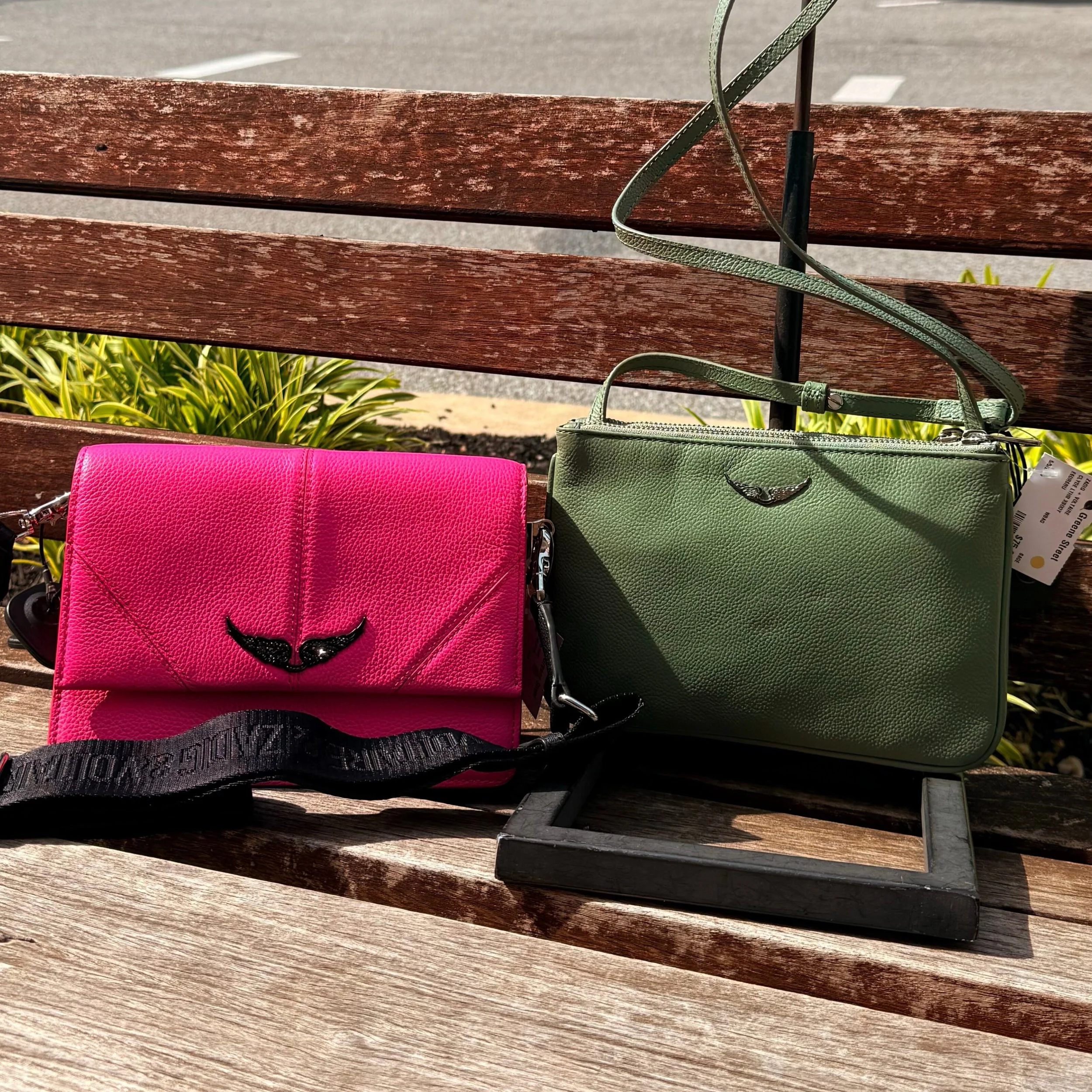 ✨Zadig &amp; Voltaire✨ New arrivals from @greenestreetgateway!

&bull; pink bag $124.95
&bull; green bag $75.95

Call or email us for inquiries!
📞484-367-5012
📧gateway@greenestreet.com