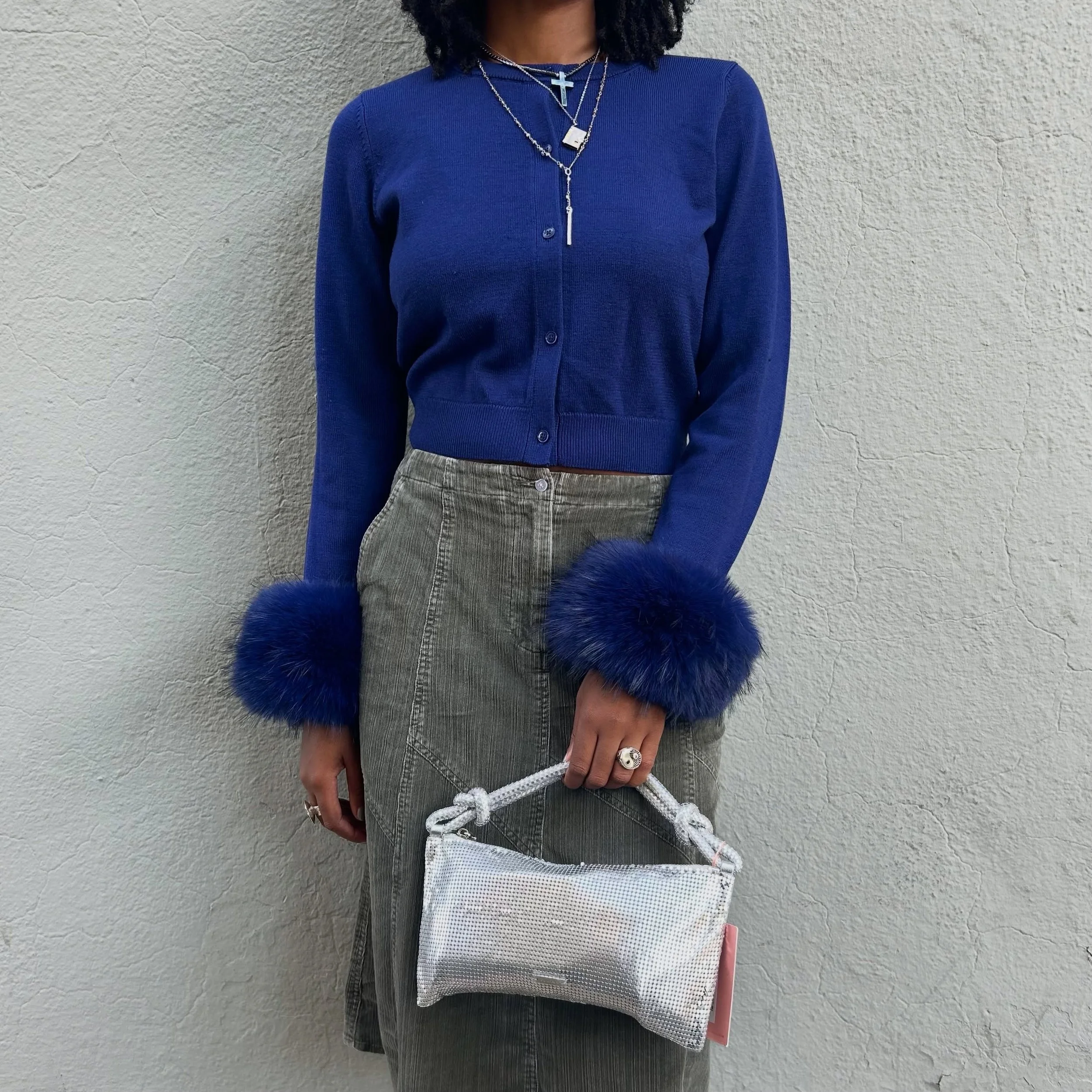 Find designer brands for a fraction of the retail price at Greene Street! Scoop up this cute look from @greenestreetprinceton!✨

&bull; Cult Gaia silver NWTs shoulder bag $200.95
&bull; Alice + Olivia NWTs cardigan w/faux fur cuffs Size M $ 78.95

Ca