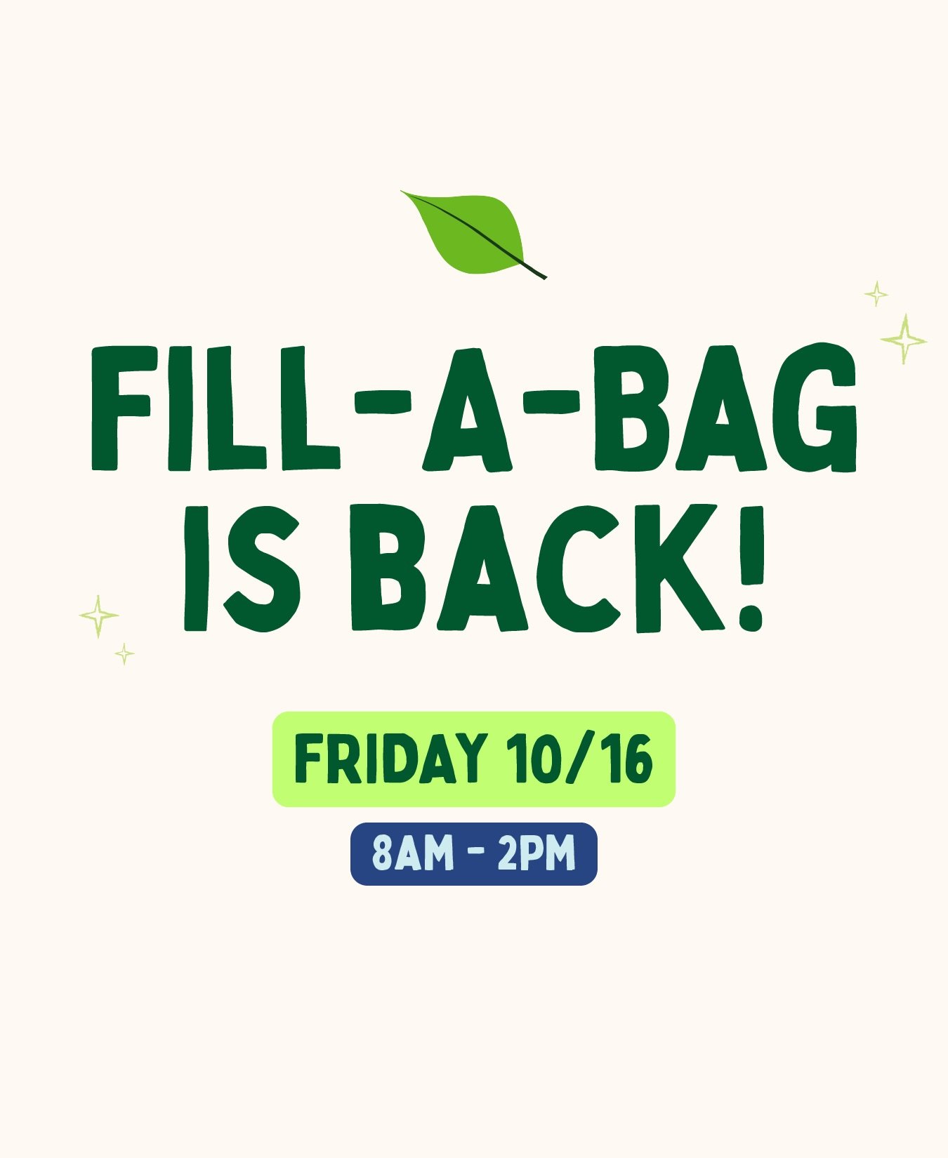 Fill-A-Bag is BACK at South Street!🎉 FRIDAY OCT. 16th, 8am-2pm

➡️Fill a small ikea bag for $30
➡️Fill a large ikea bag for $50

Located at @greenestreetsouthstreet

➡️Event Details:
&bull; Friday 10/16
&bull; 8am-2pm
&bull; The store side will open