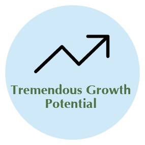 Tremendous growth potential icon