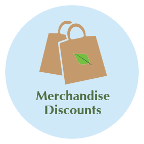 Merchandise discounts icon