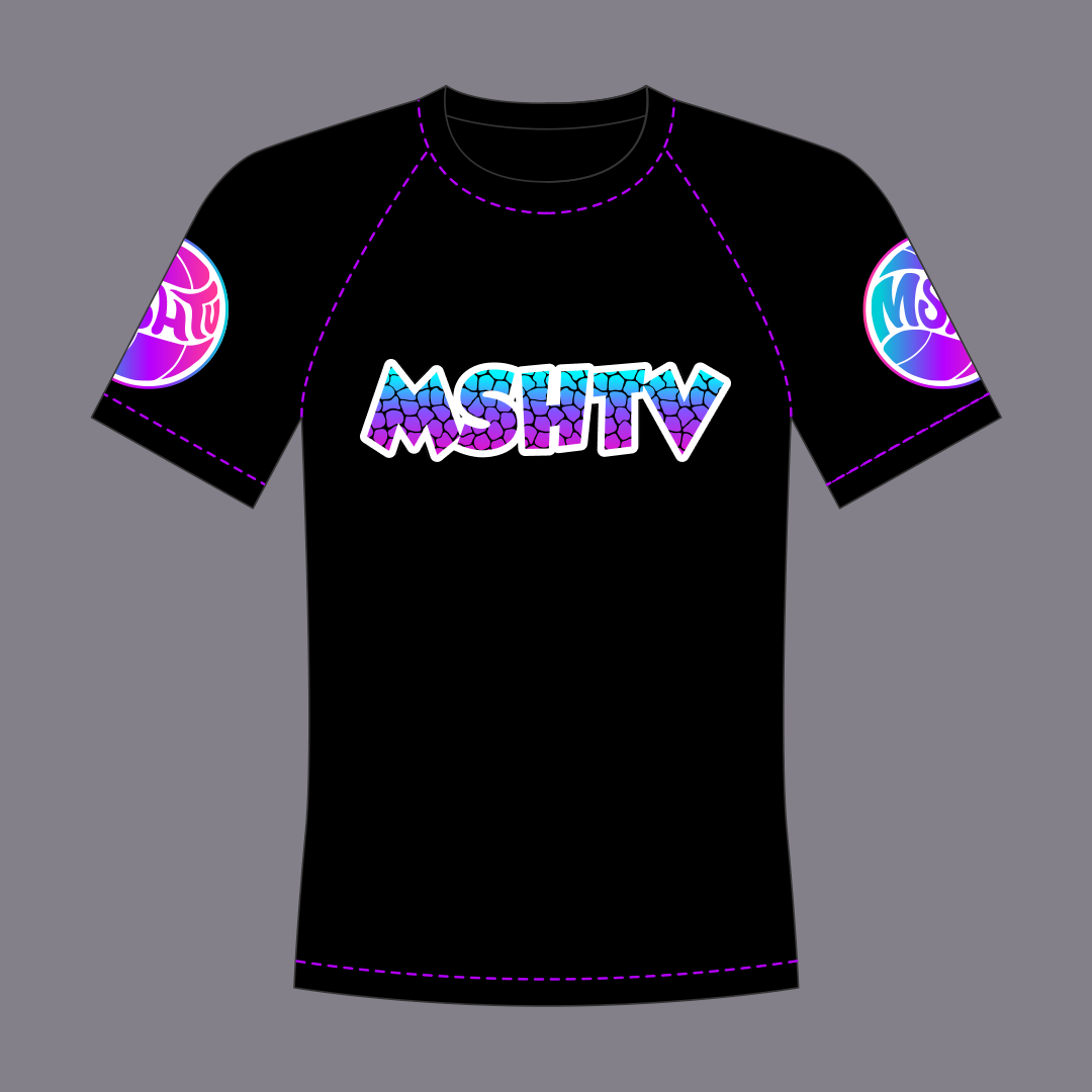 MSHTV Compression Shirt - Black Multi Color