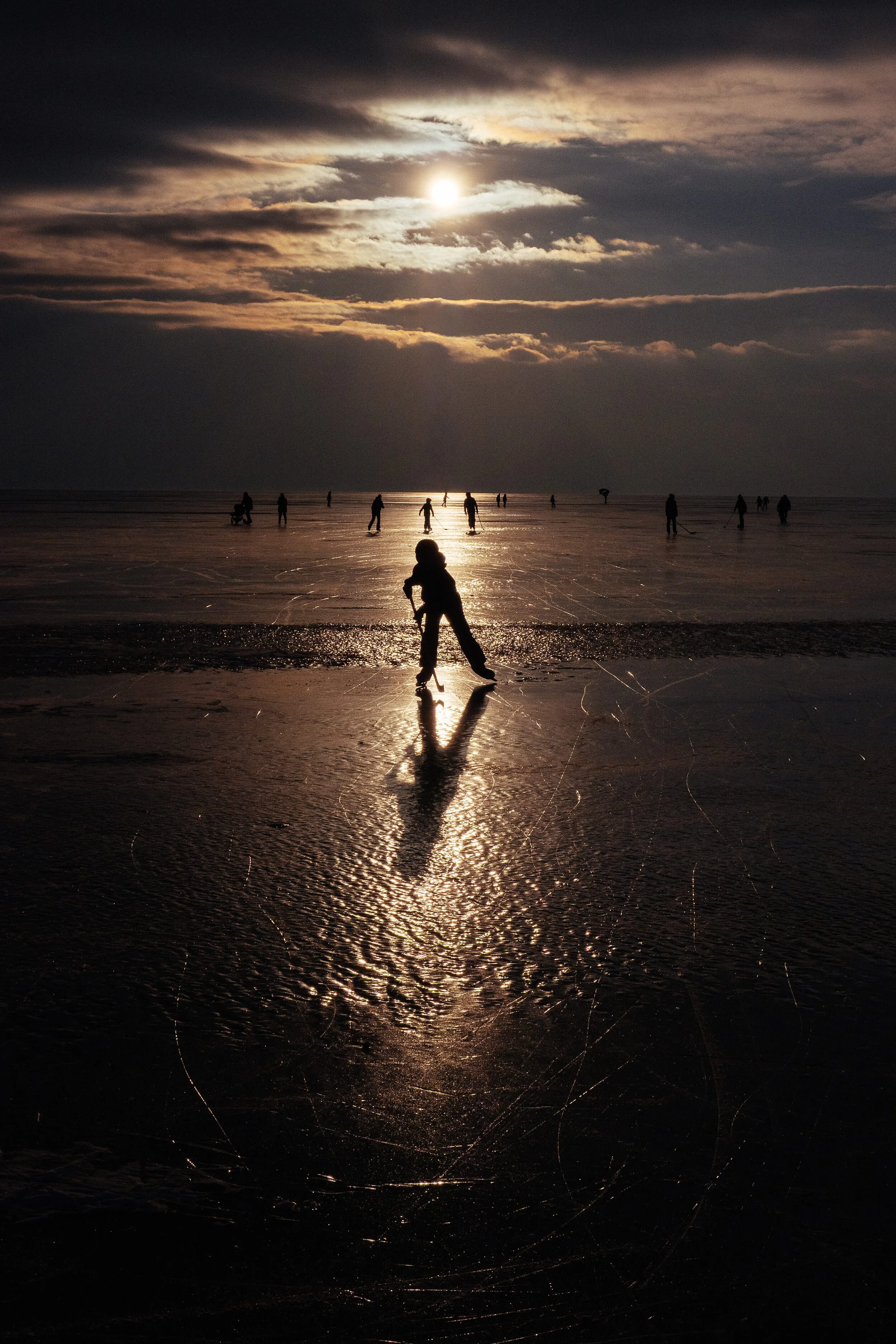 Neusiedler see on ice
