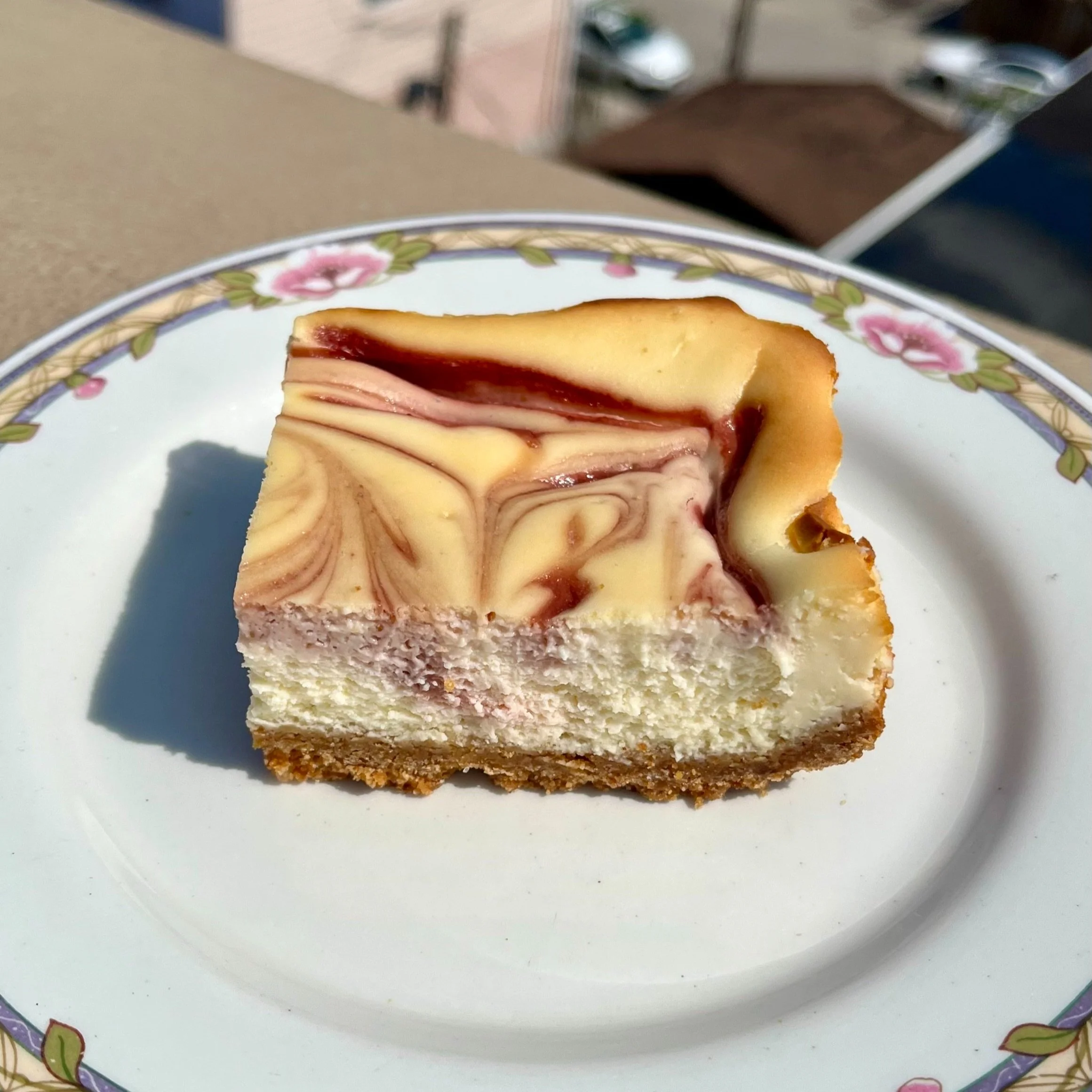 Strawberry Swirl Cheesecake Bars