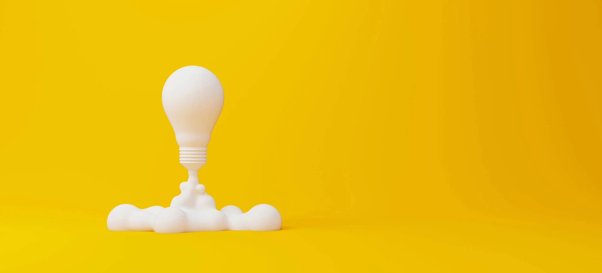 Creative thinking ideas and innovation concept. Rocket light bul