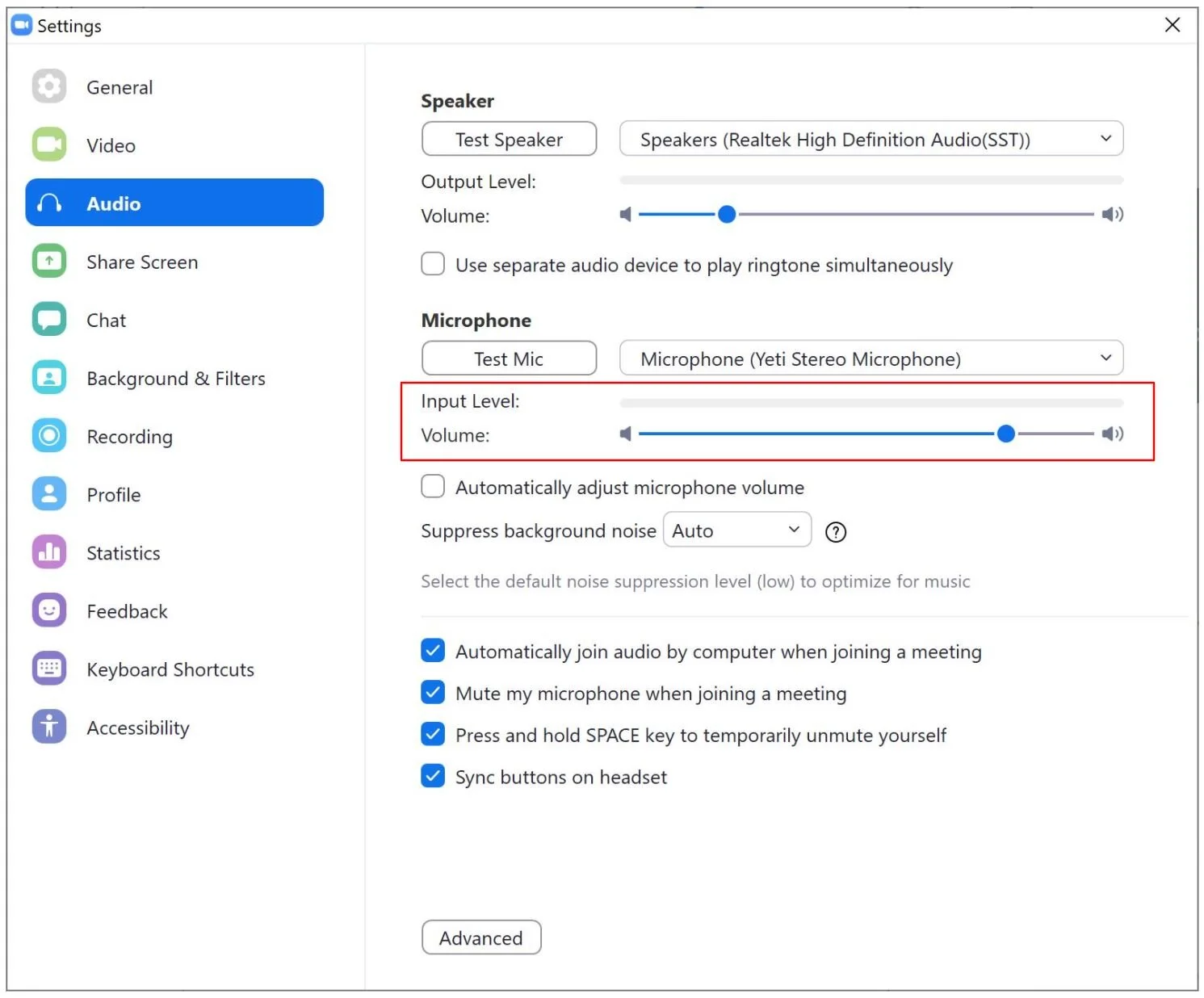 Figure 14 - Zoom Audio Levels.JPG