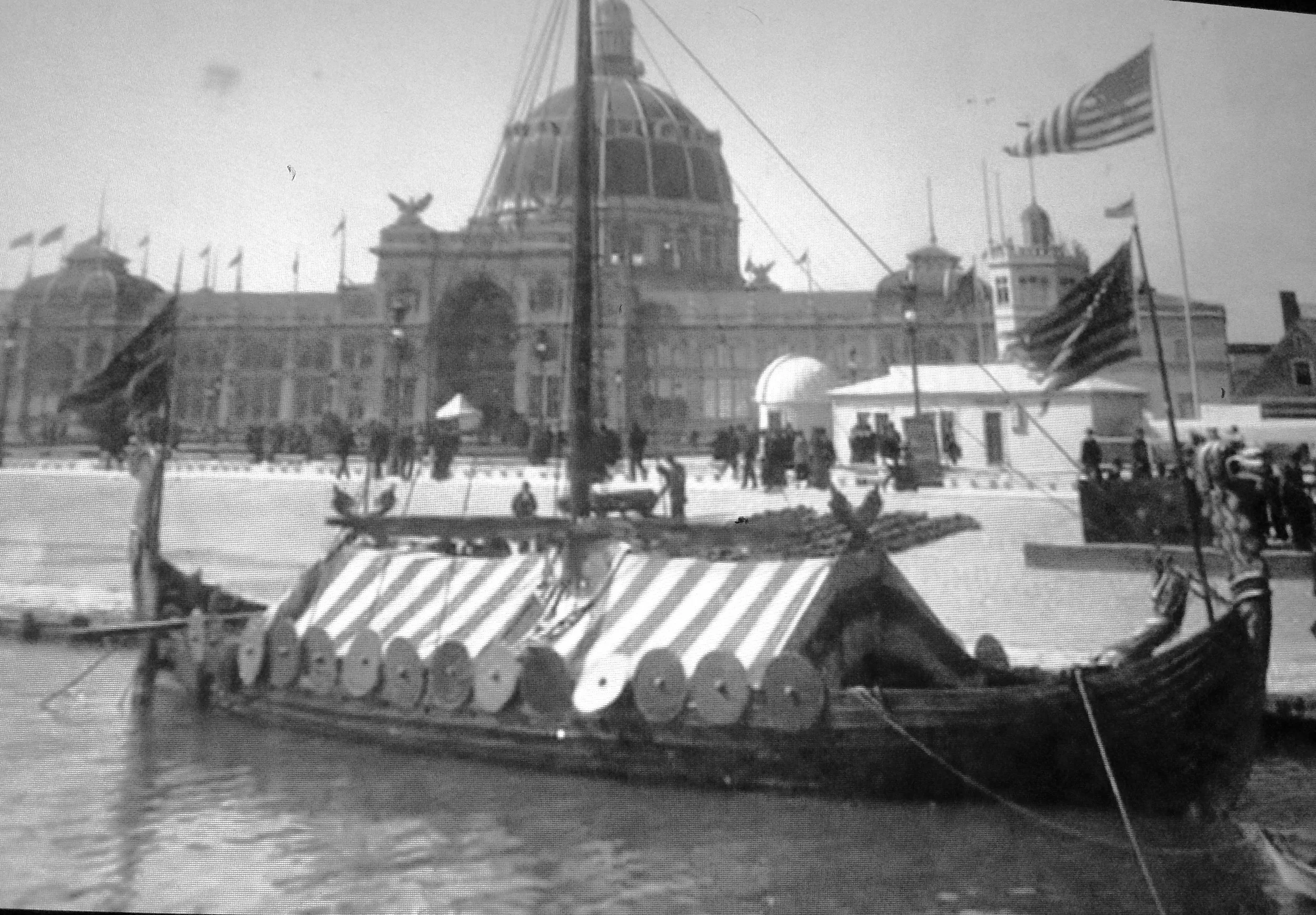 Viking ship at the World's Fair.