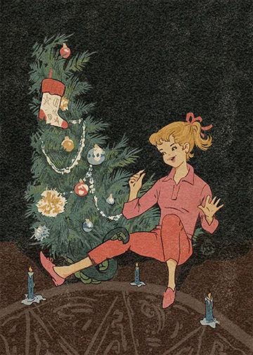 I'm Summoning A Green Christmas Holiday Card