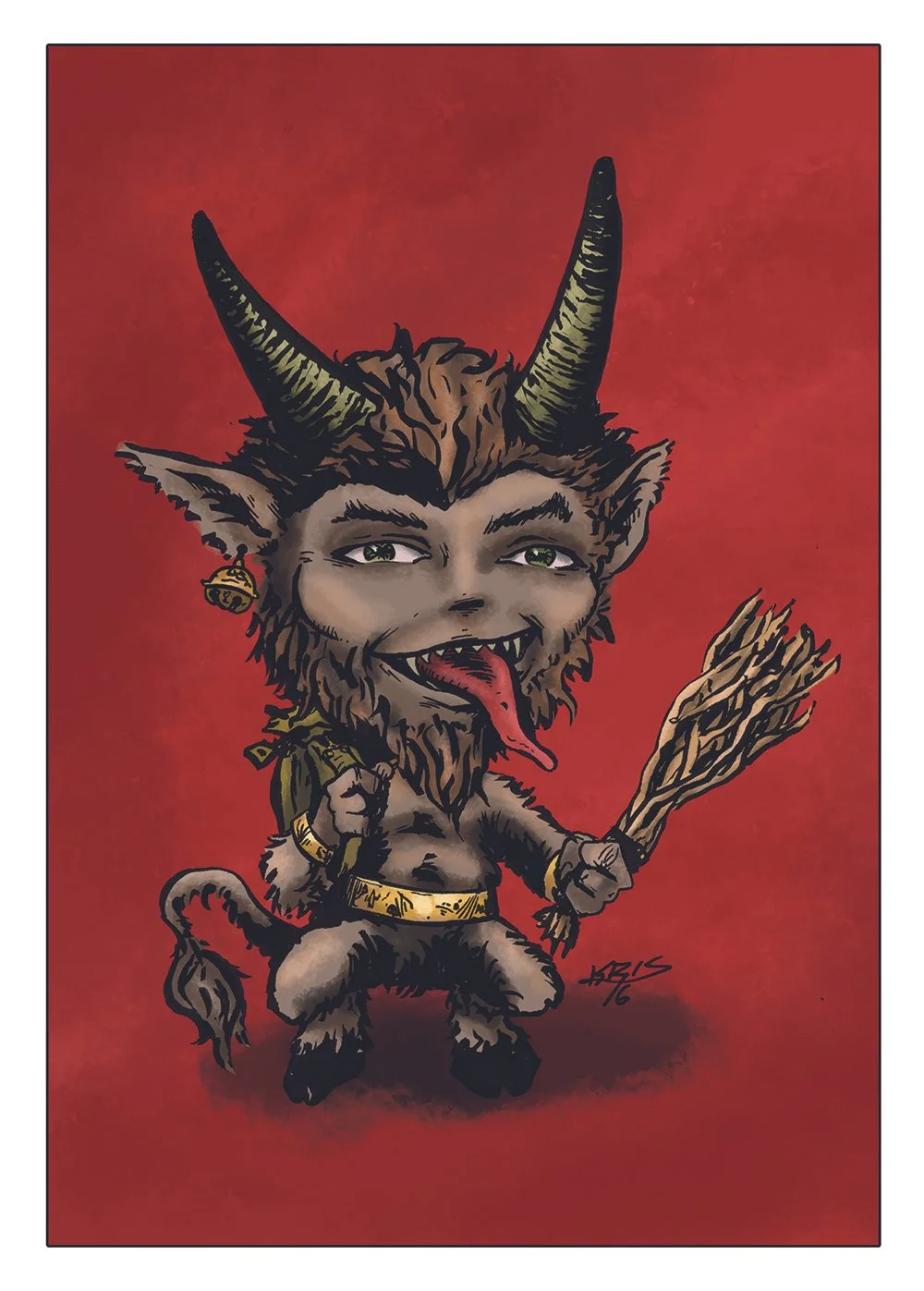 Krampus | Dapperkins Holiday Horror Greeting Card