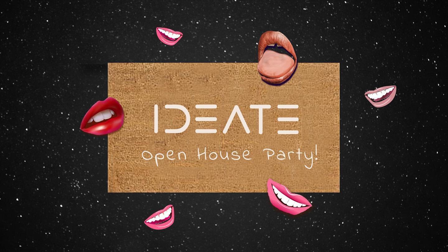 CAN&rsquo;T WAIT TO SEE YOU MAGICAL HUMANS at our OPEN HOUSE PARTY tomorrow night❣️👄✨ 5/28 
6.30-8.30pm ***spatial.chat*** SIGN UP HERE: 🎟 
https://www.ideate.org/open-house