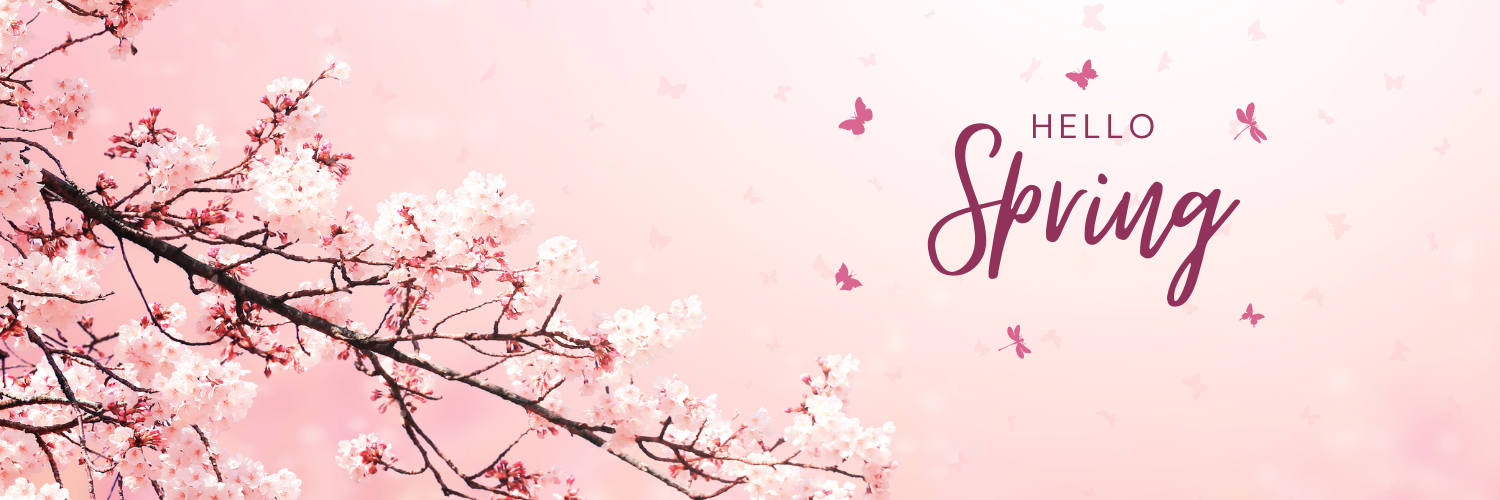 Pink Natural Hello Spring Floral Twitter Header.png