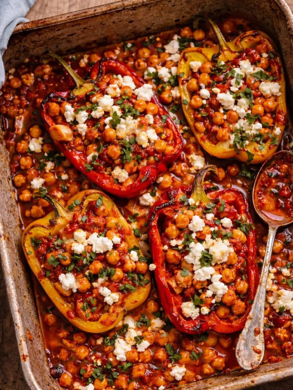 We tried this recipe from @gingerpigltd after delving through one of their cookbooks and it looked too good not to try ourselves with our Dorset Nduja. It was comforting and low effort but had a huge amount of flavour. Sweet peppers blistered until j