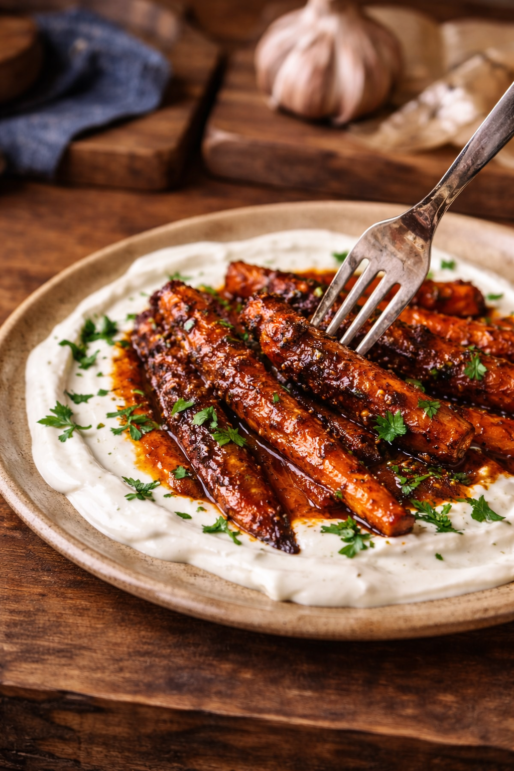 Recipe: Nduja &amp; Orange Carrots, with garlicky Greek Yogurt