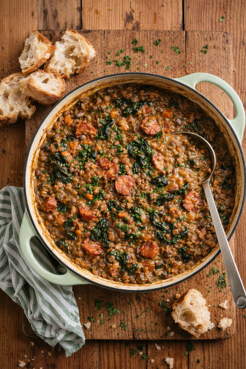 Recipe: Creamy Chorizo Lentils