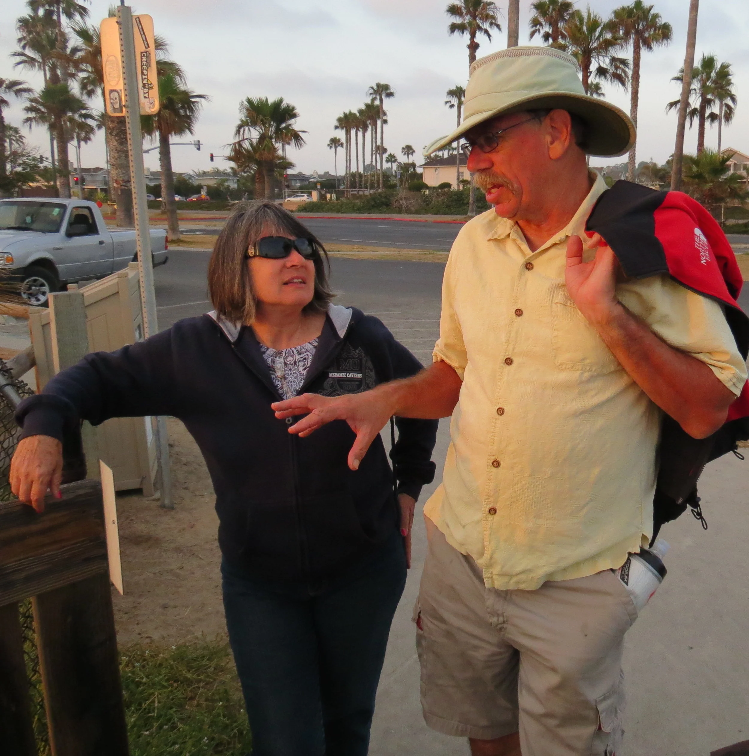 Karen & Bruce at the Summer Solstice Tour susnset