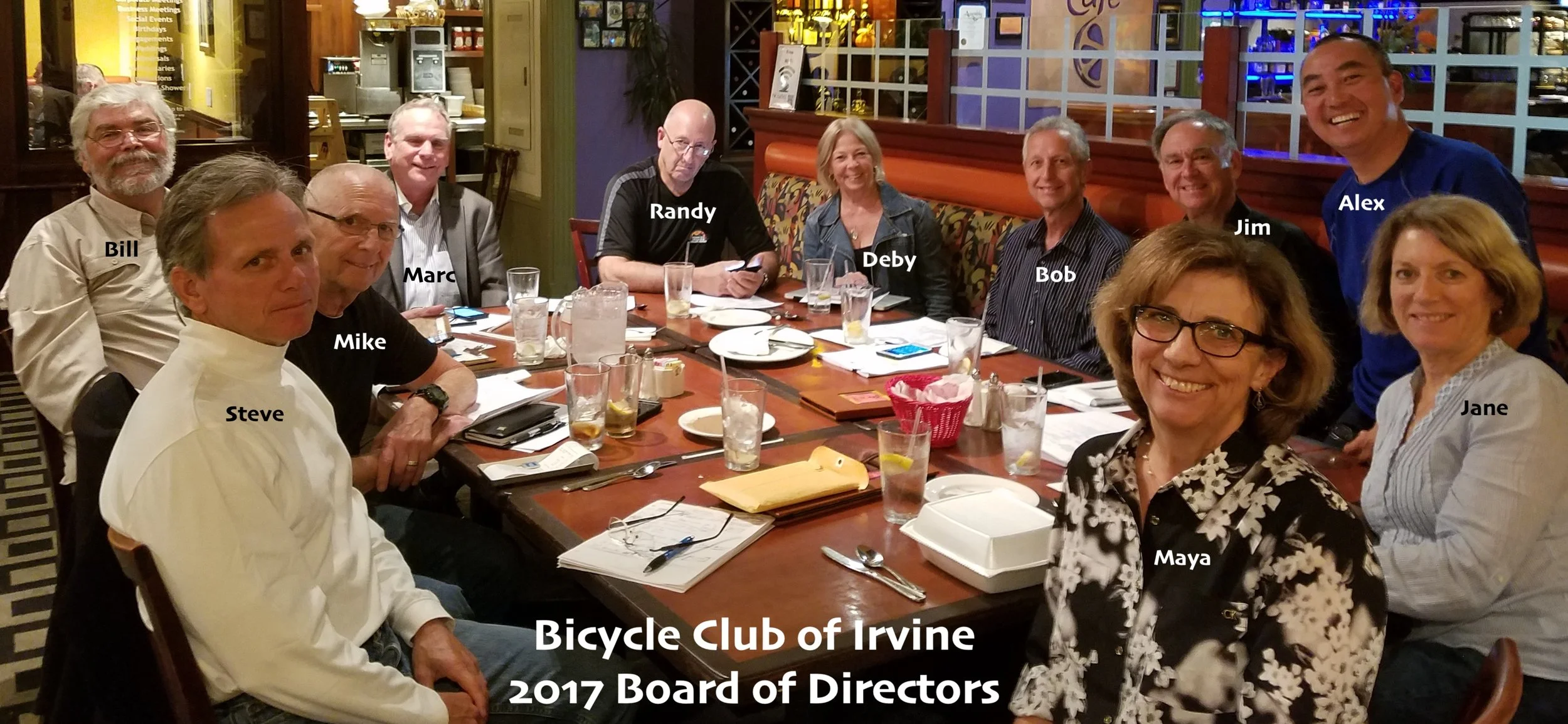 A full quorum at one of our meetings to do the work of the club...