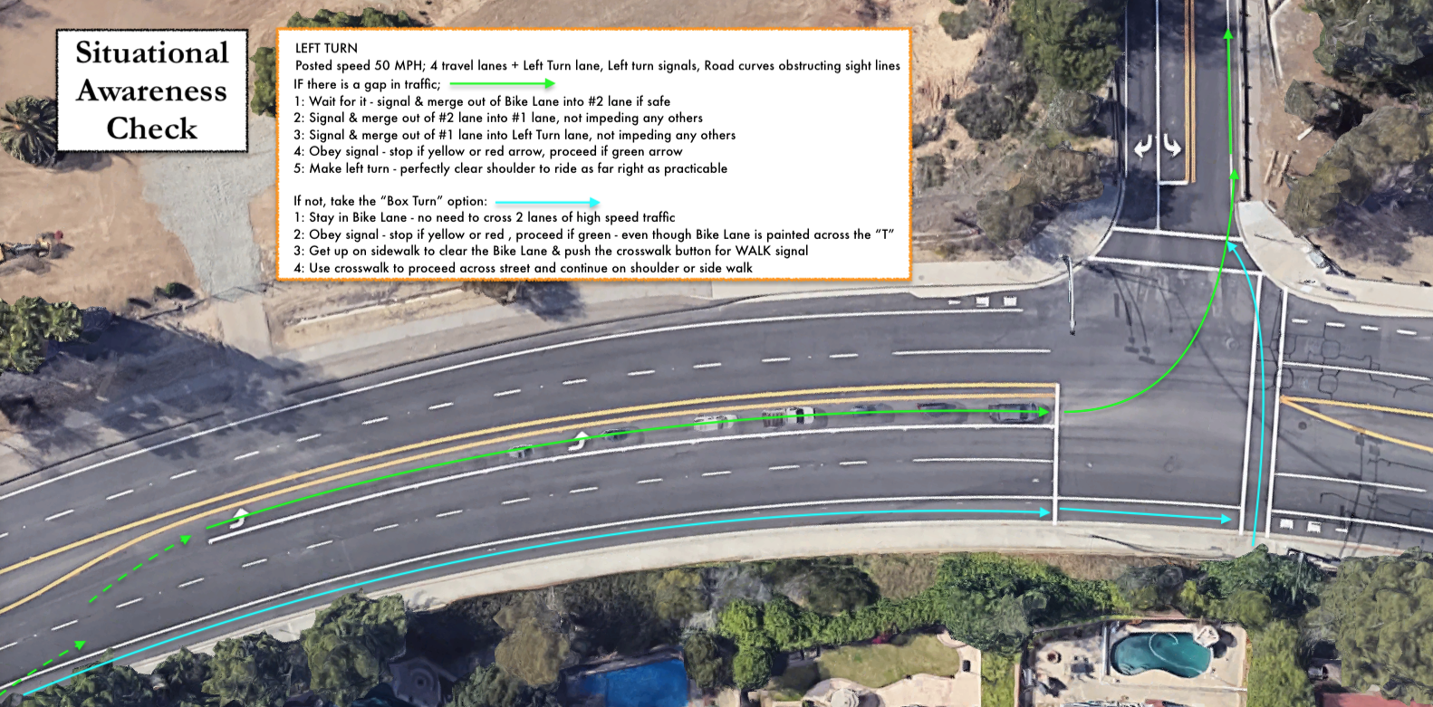 Situational Awareness Left Turn Lanes — BCI Bicycle Club of Irvine