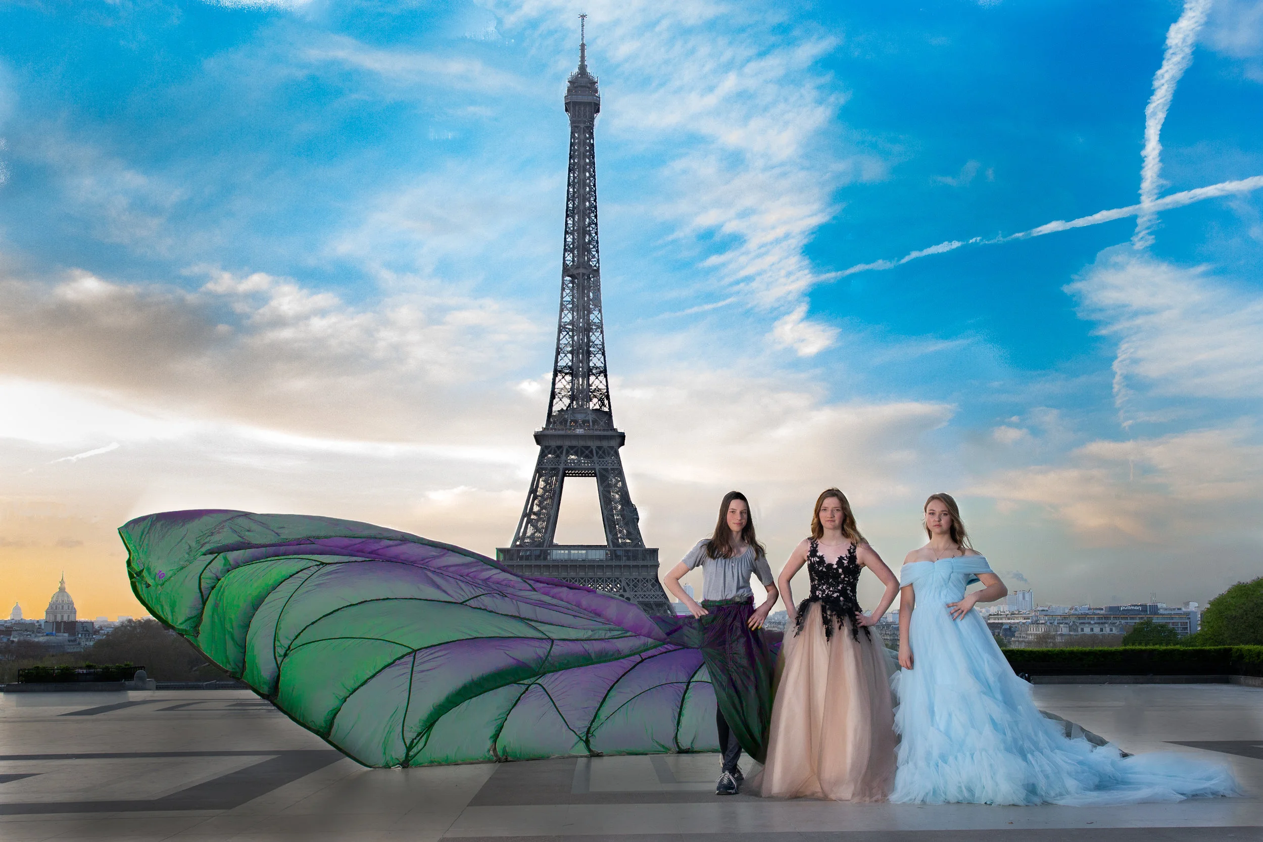 Three senior in Paris