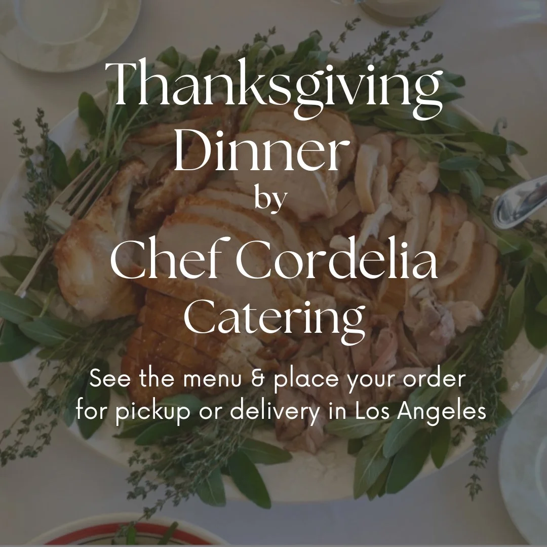 Want to be present this Thanksgiving instead of worried about making every dish from scratch? We got you! ⁠
⁠
Order your meal and then some from Chef Cordelia! ⁠
⁠⁠
All orders will be filled on Wednesday 11/27. Choose between pick up in Agoura (2-6 P