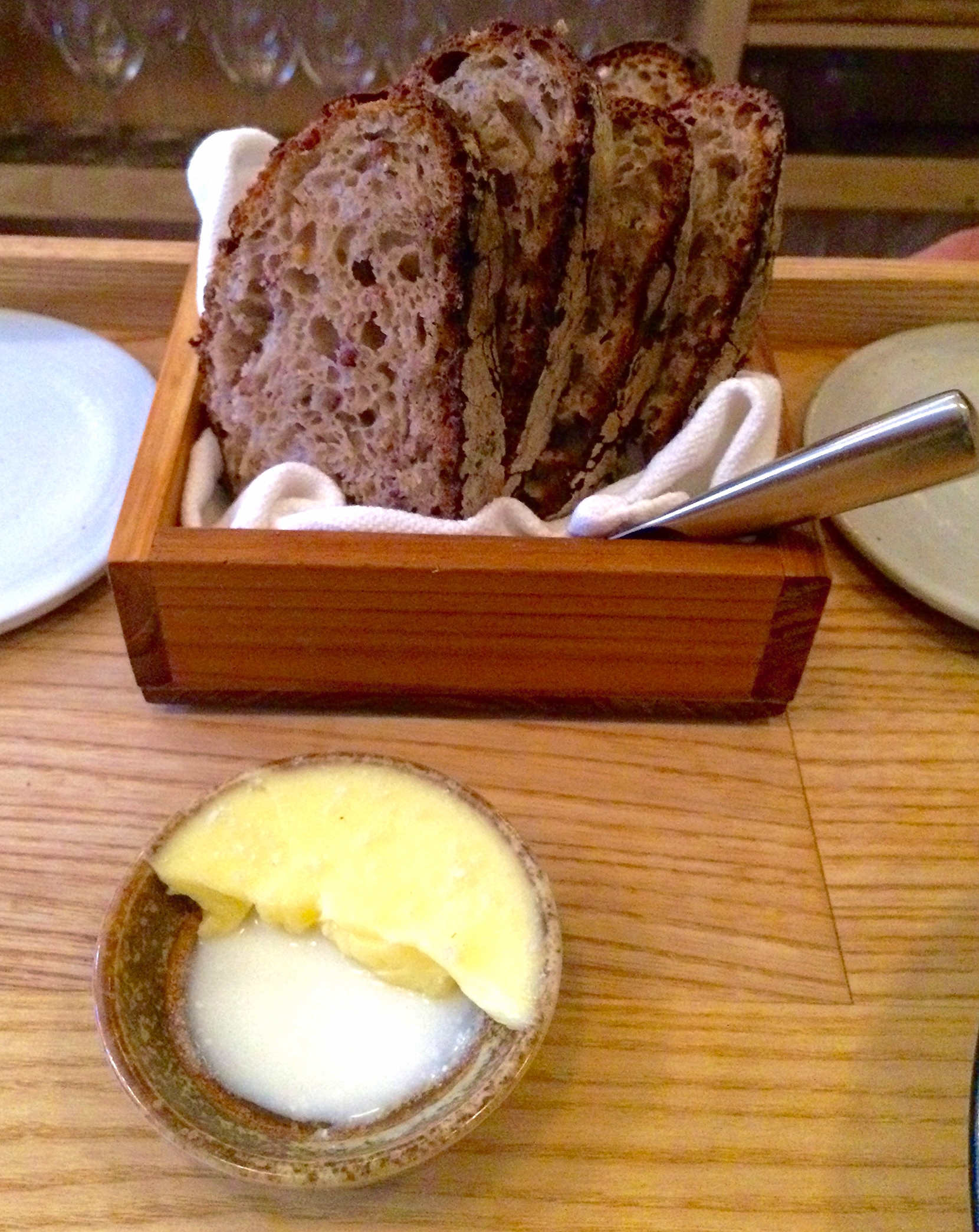 red fife sourdough with cowbella butter & buttermilk