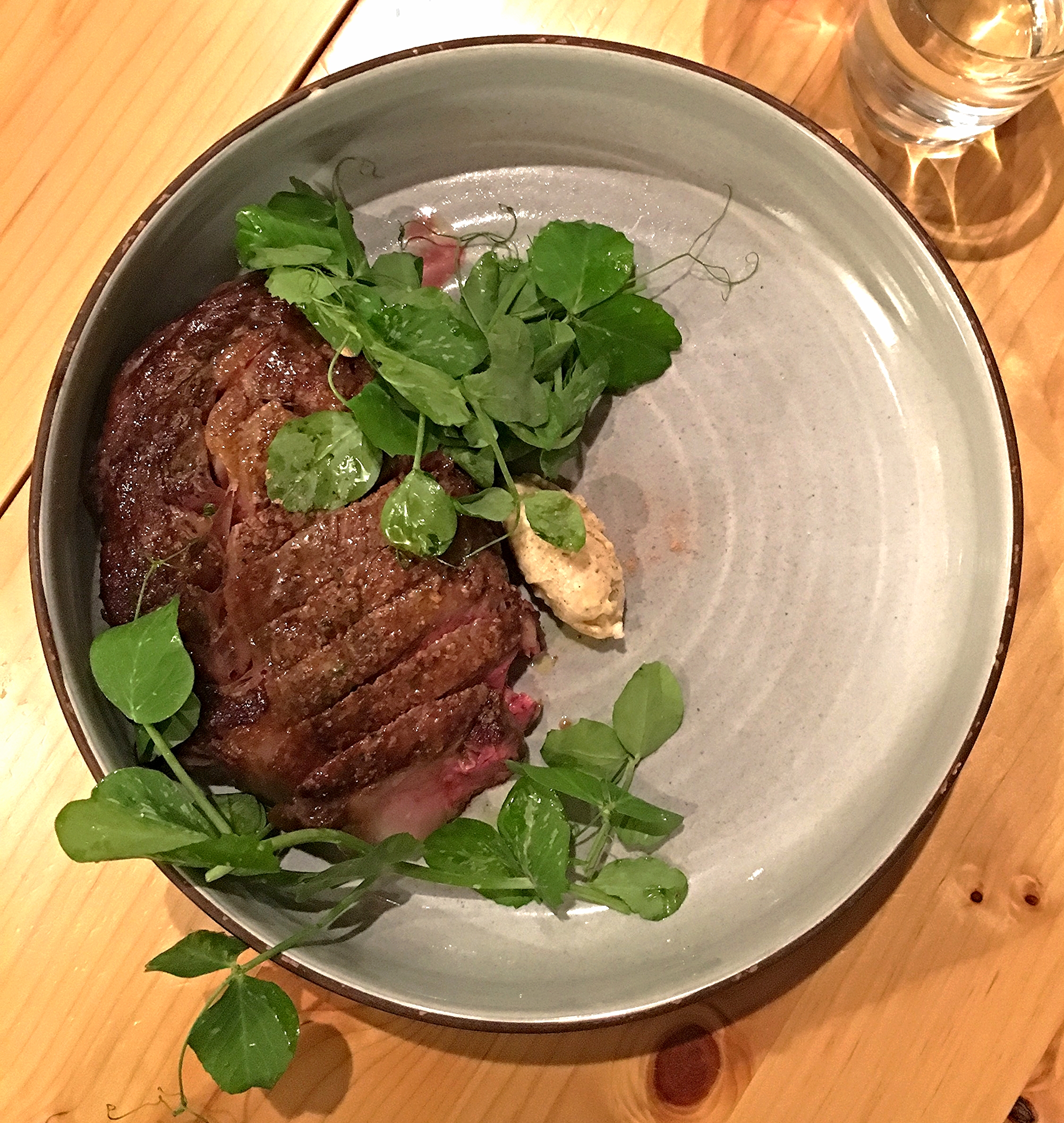 dry aged ribeye, cremini butter, oyster mushroom