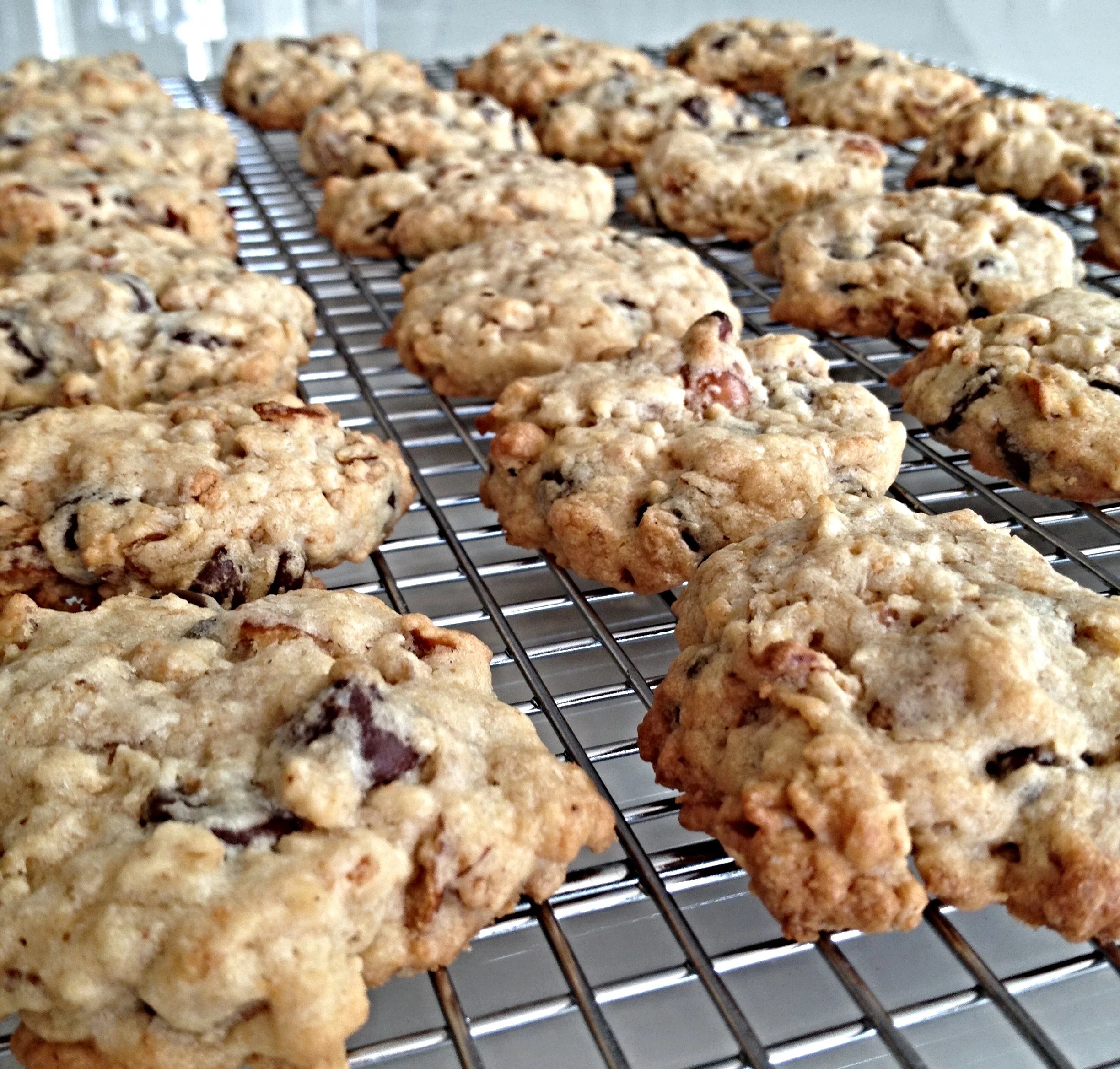 peanut butter pretzel oatmeal chocolate chip cookies