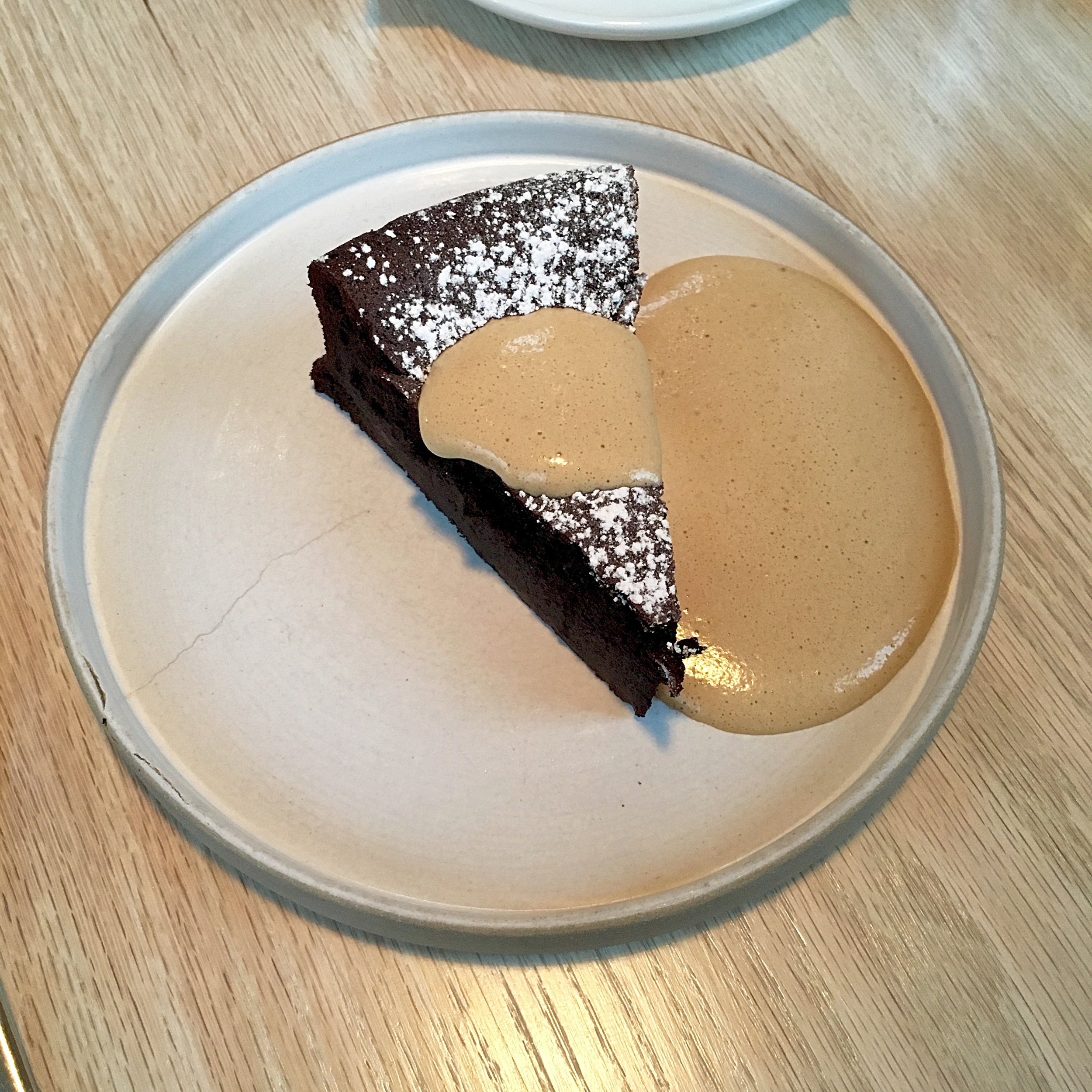 double chocolate torta, espresso zabaglione