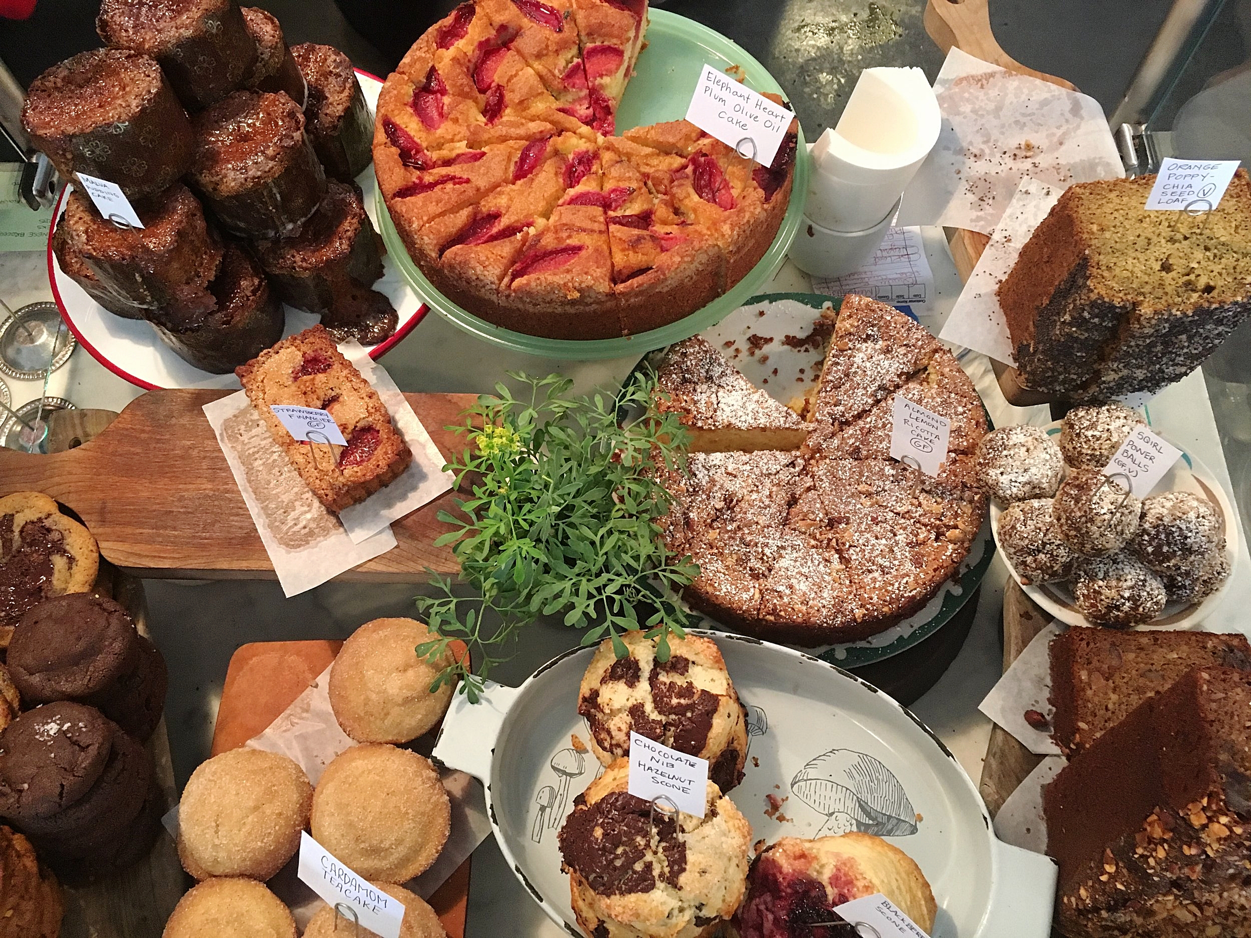 baked goods display