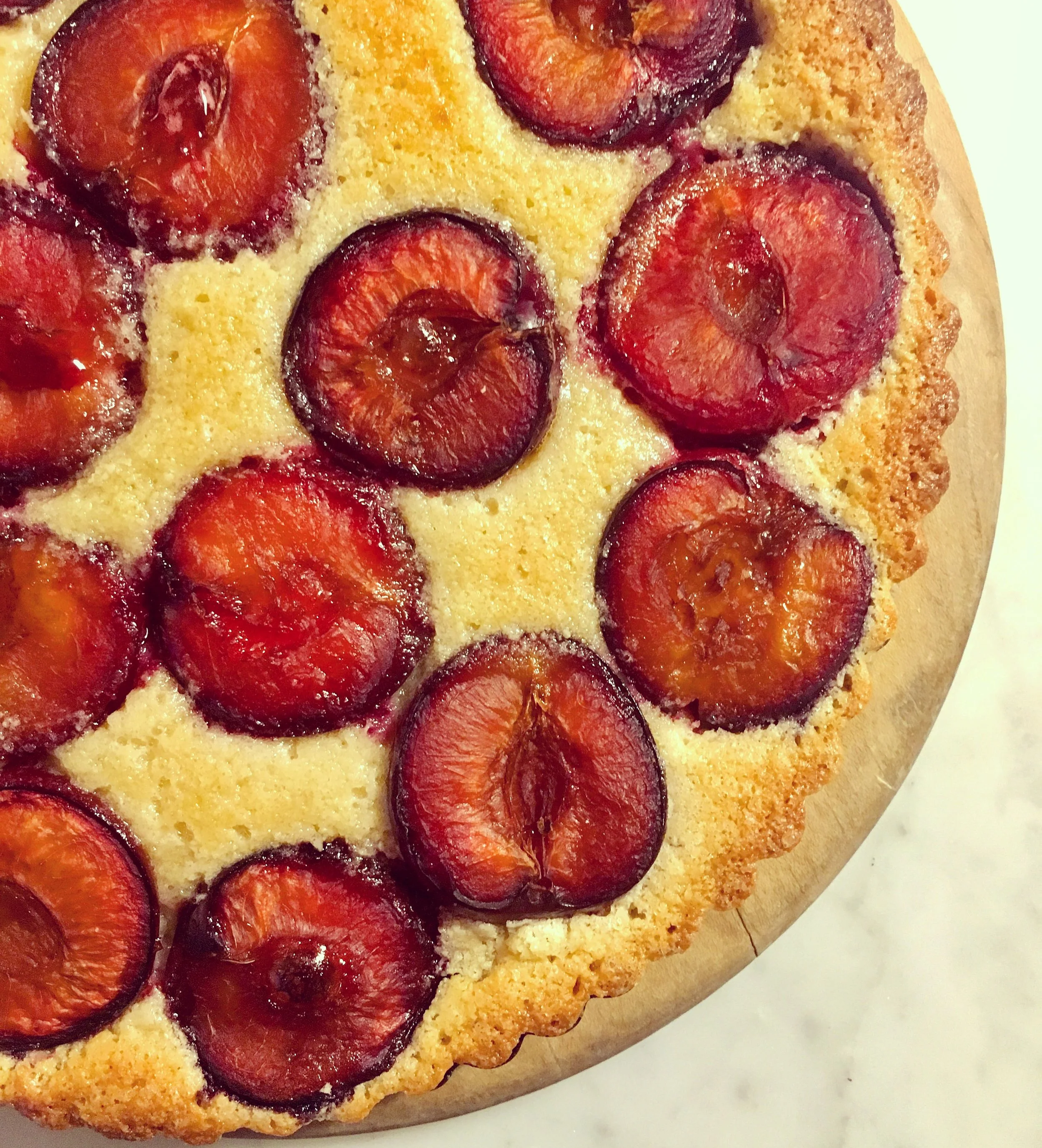 plum &amp; almond tart