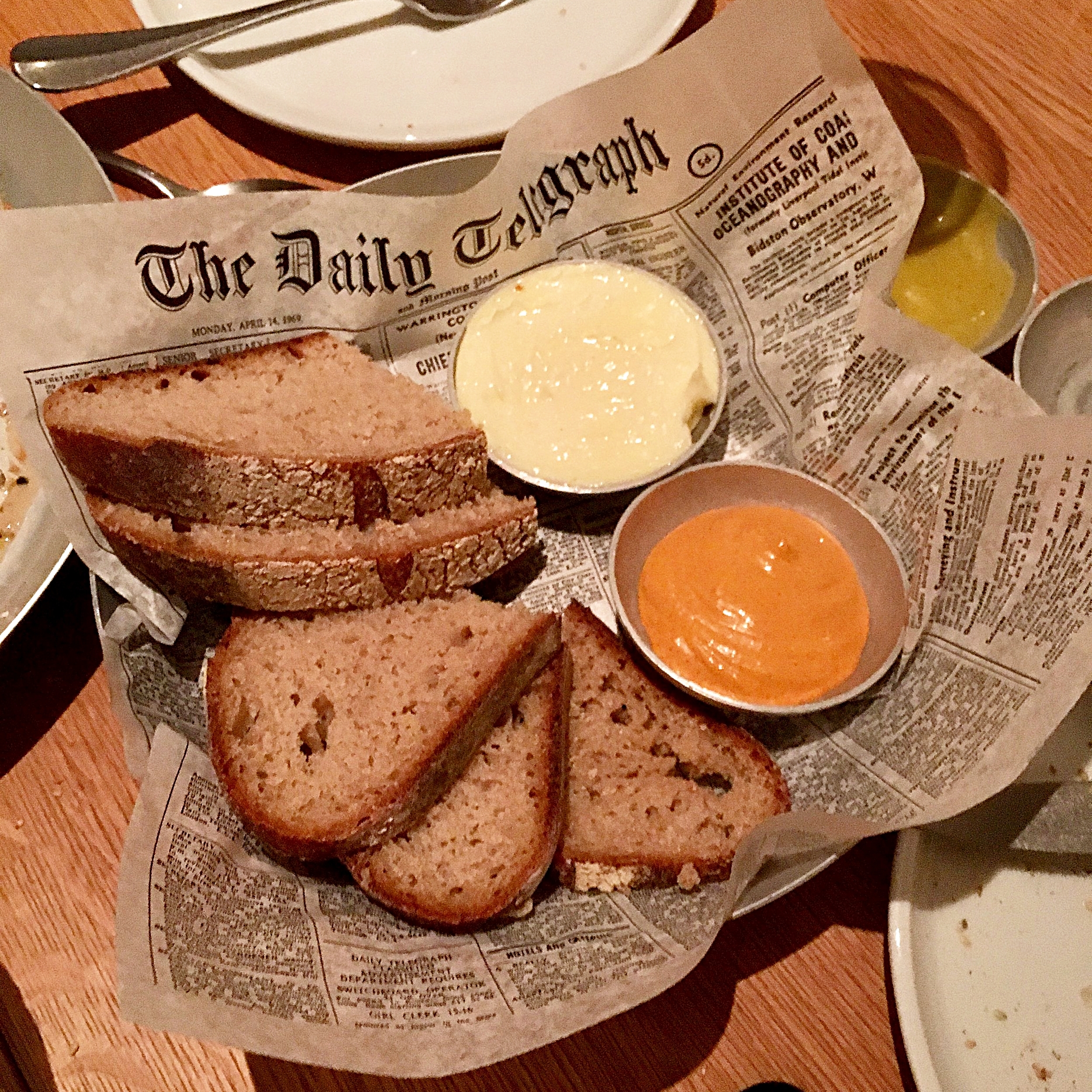 sourdough // paprika & garlic aioli, whipped salted butter