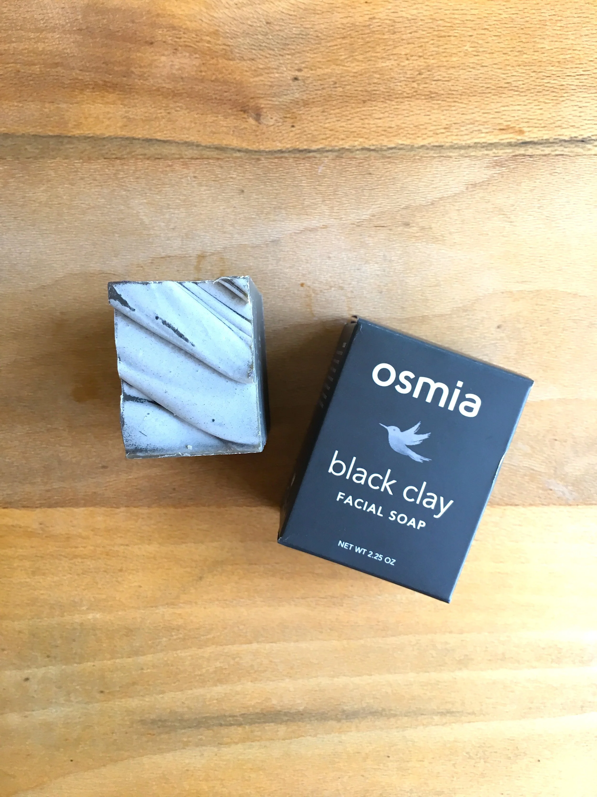 fave products // osmia organics black clay facial soap