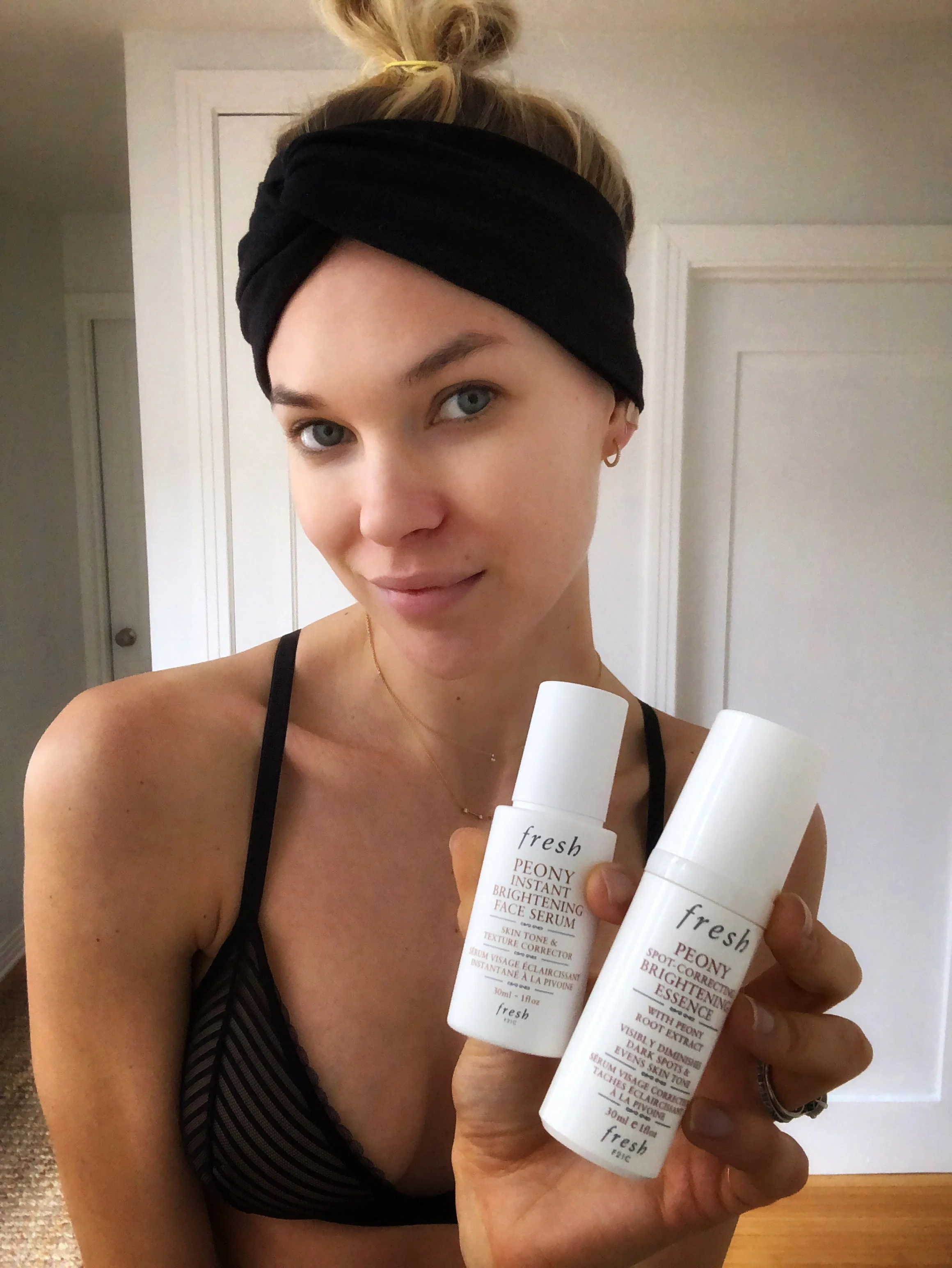 fave products // fresh beauty peony brightening essence, toner &amp; serum