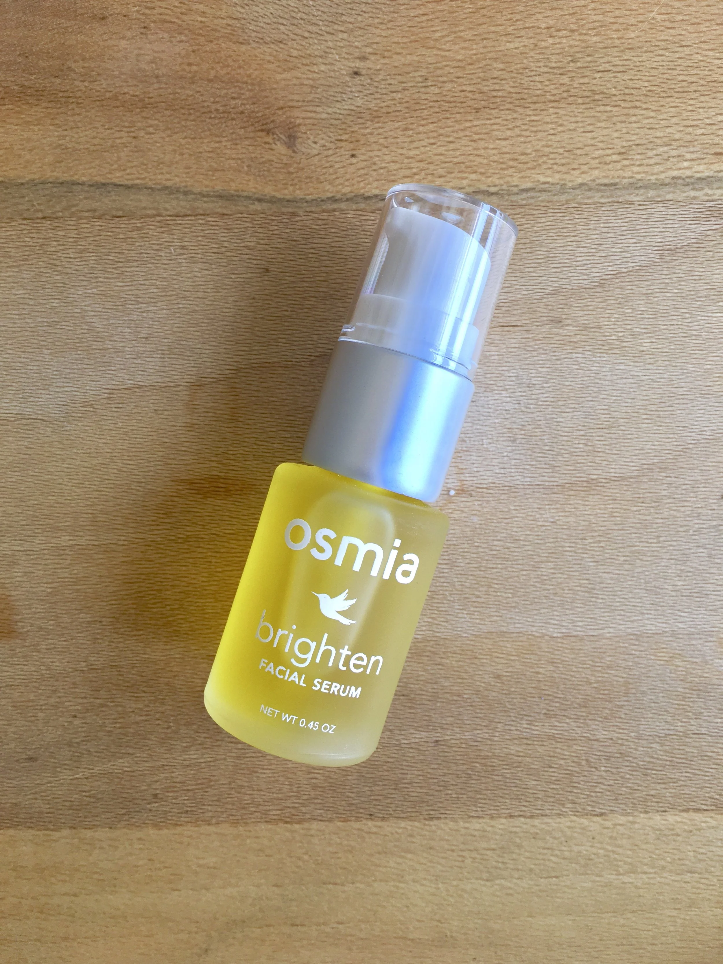 fave products // osmia organics brighten facial serum