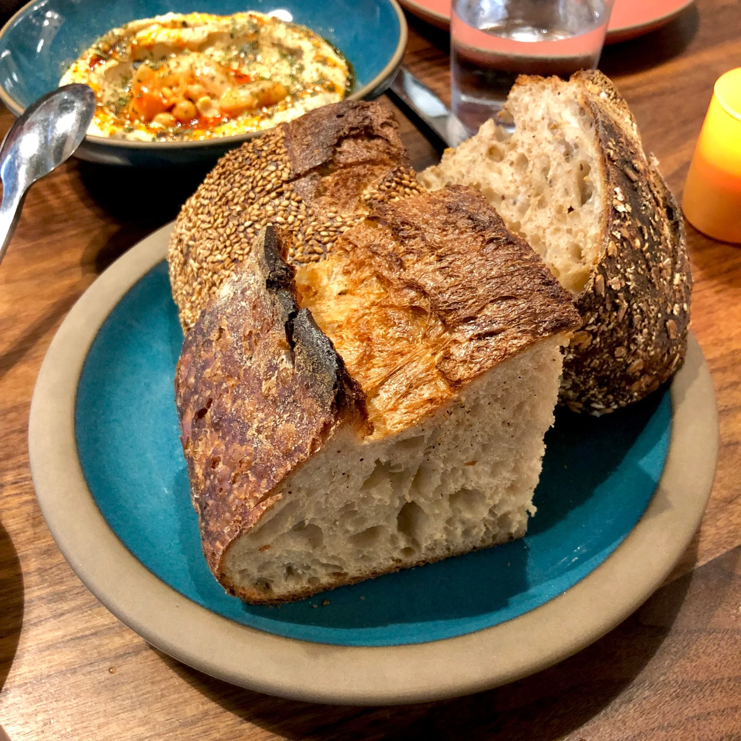 assorted breads // kefir butter