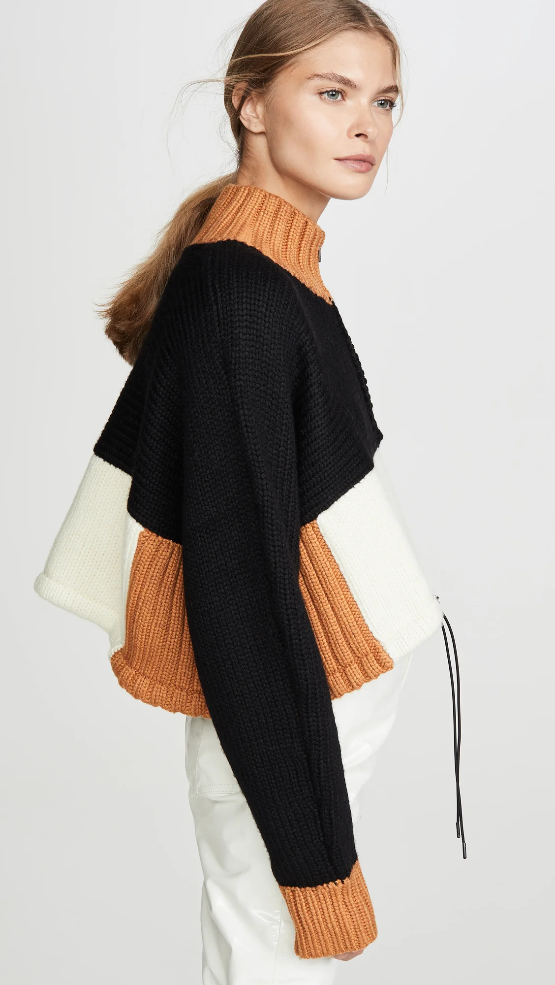 lust list // colorblock knit sweater