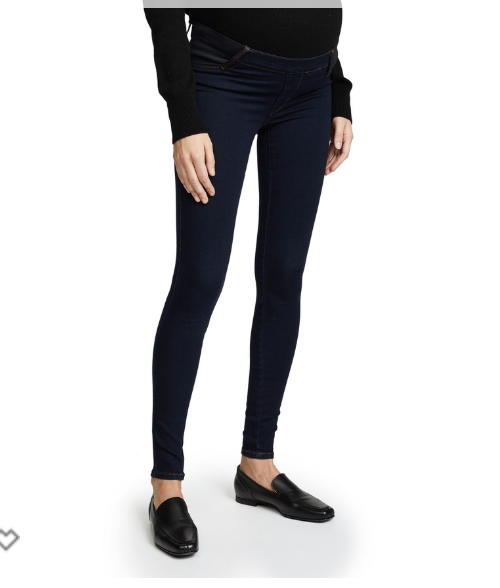 James Jeans Twiggy Maternity Under Belly Pull On Jeans- Blue Velvet
