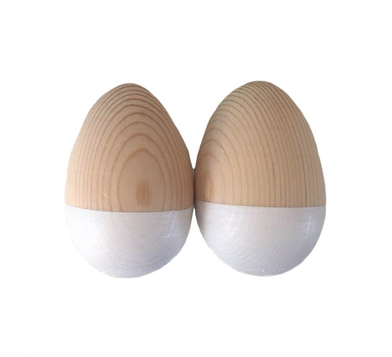BabyNoise Egg Shakers- White