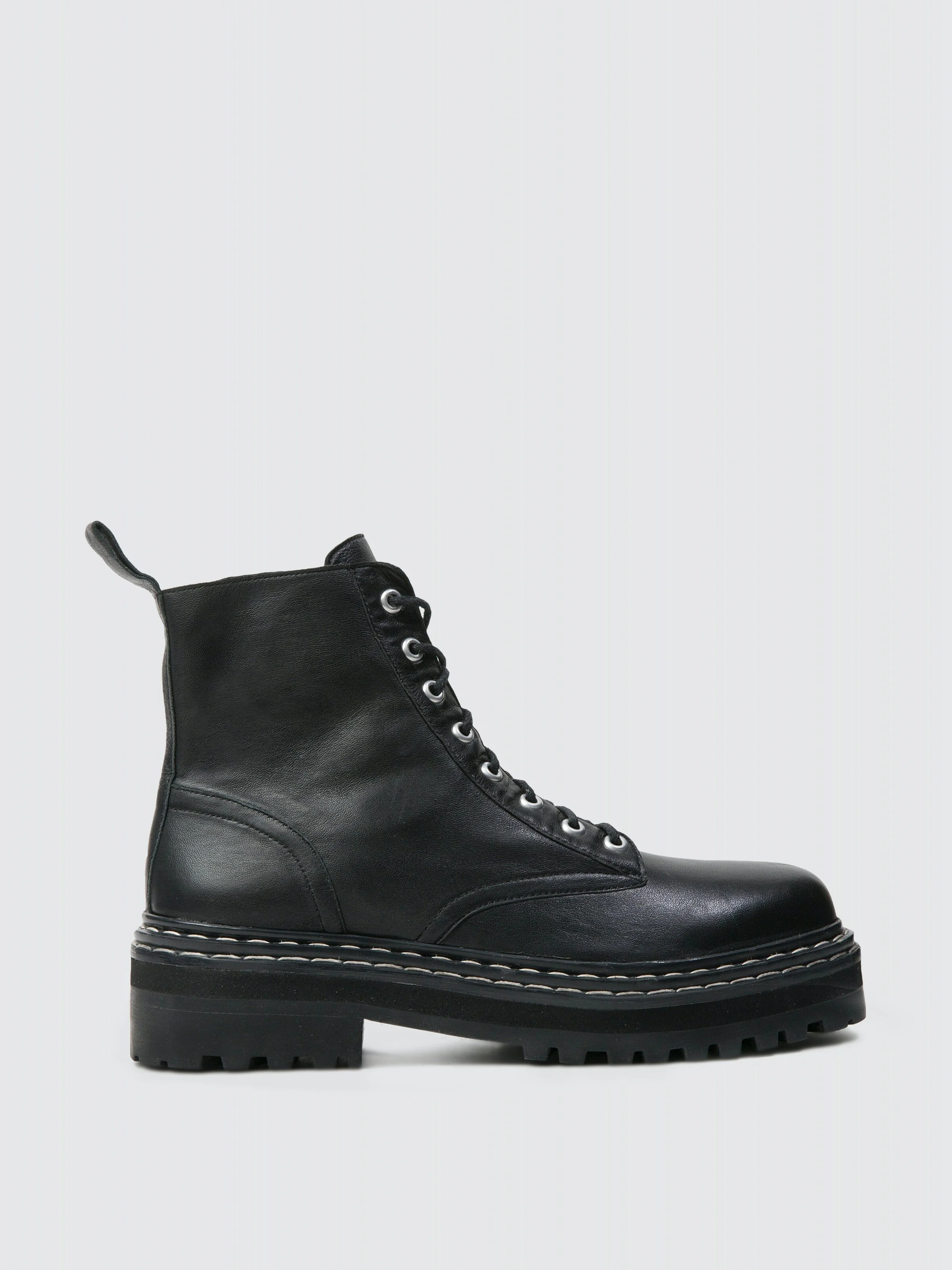 Black Suede Studio Drea Leather Ankle Boot