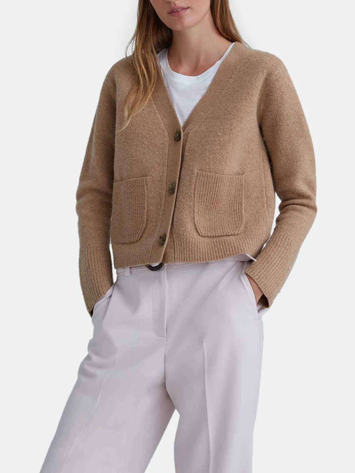 Club Monaco Boiled Wool Cardigan