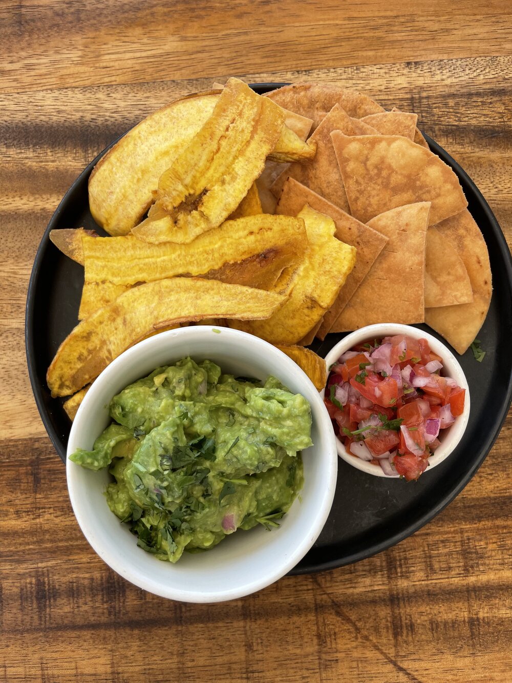 real coconut kitchen plantain chips &amp; guacamole