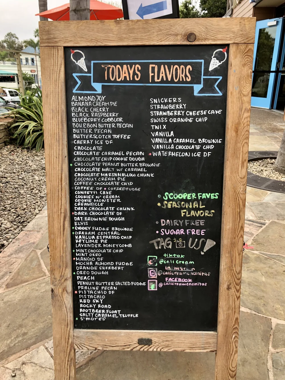 cali cream ice cream flavors