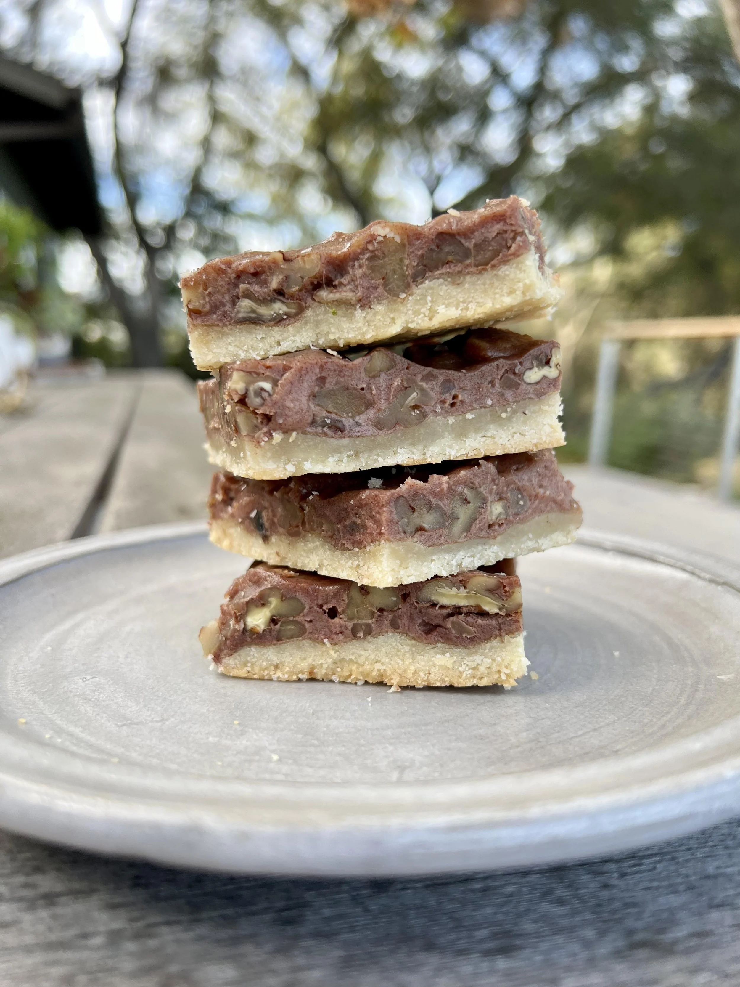 grain-free pecan pie bars